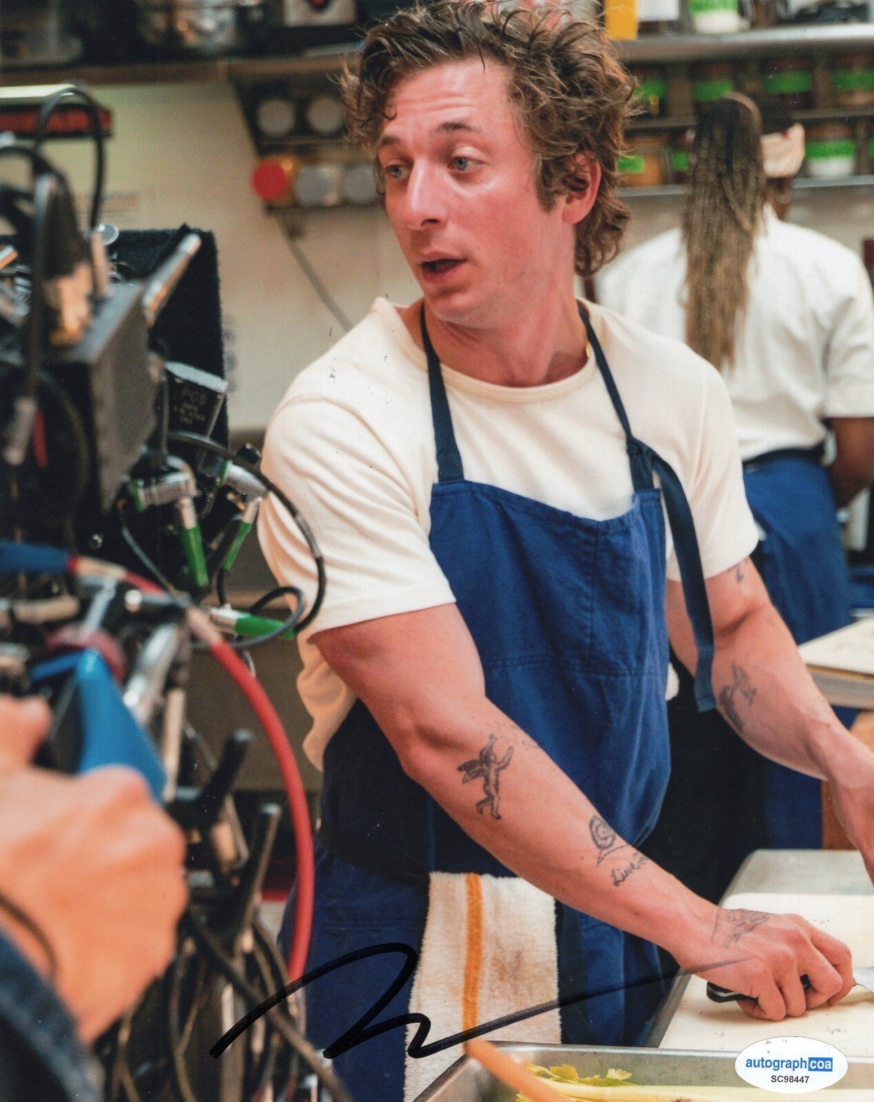 Jeremy Allen White The Bear Chef Carmy Carmen Signed 8x10 Photo w/ACOA SC98447