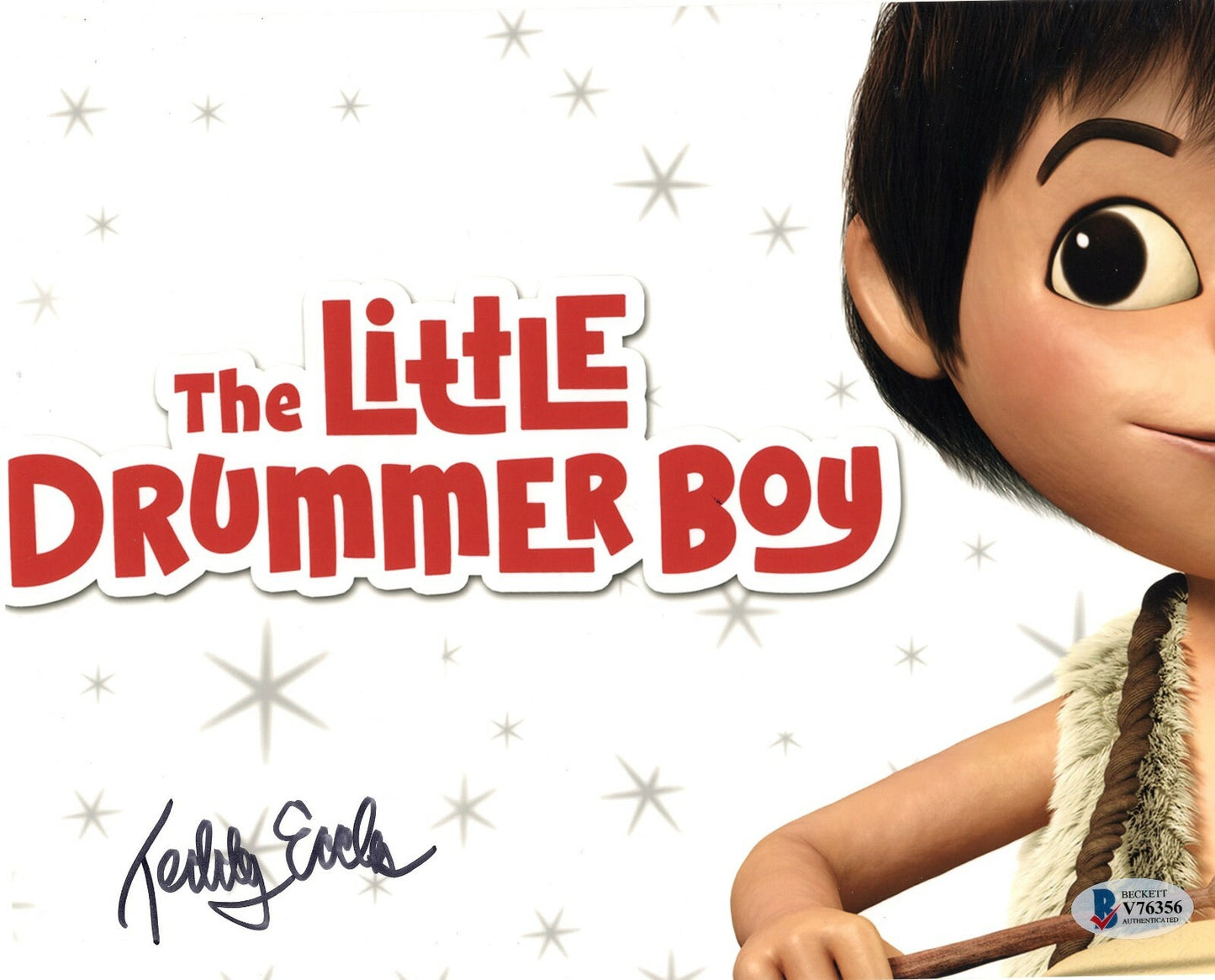 Teddy Eccles Signed The Little Drummer Boy 8x10 Photo w/Beckett COA V76356