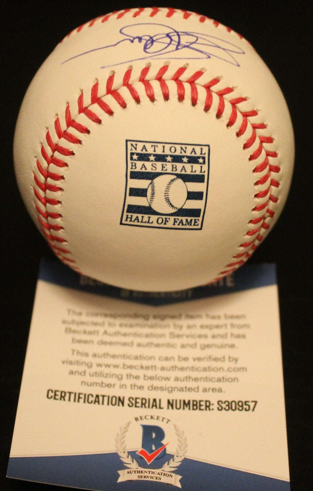 Jim Palmer Signed Official Hall of Fame Baseball w/Beckett COA S30957 Orioles