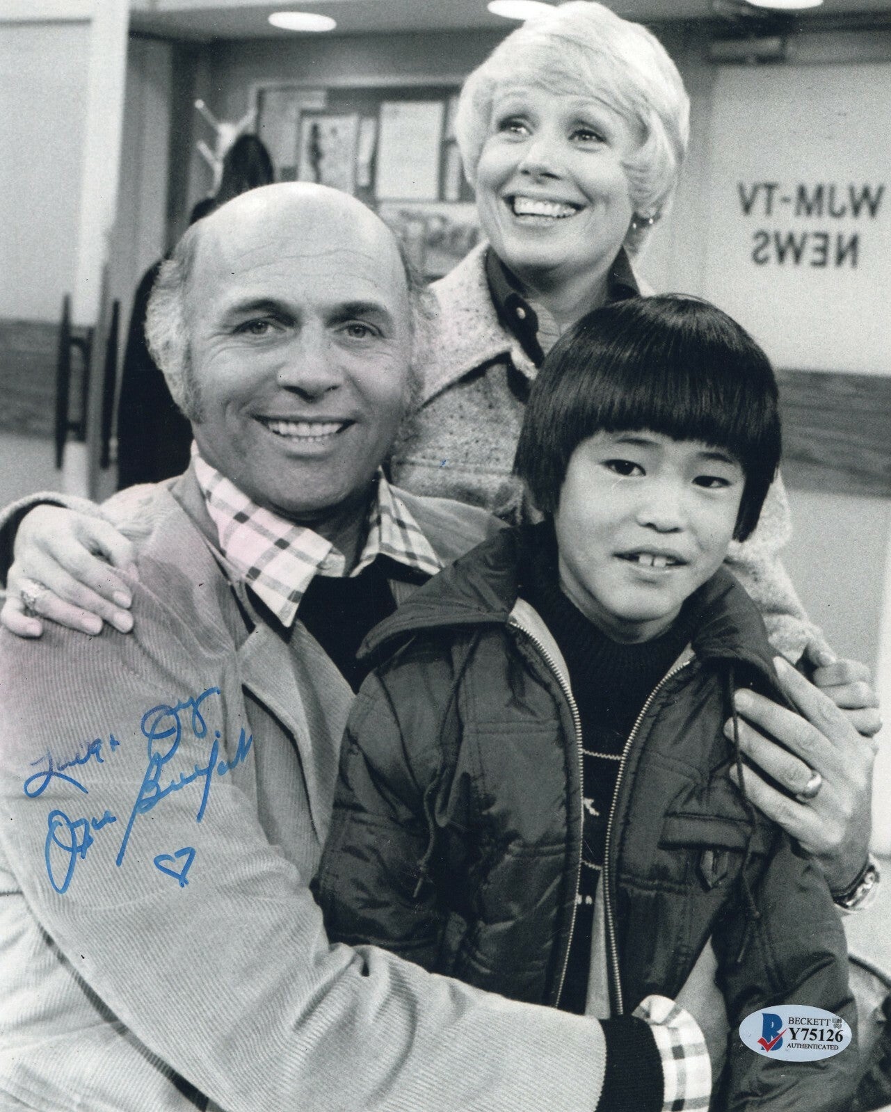 Joyce Bulifont Signed 8x10 Photo w/Beckett COA Y75126 Three's Company
