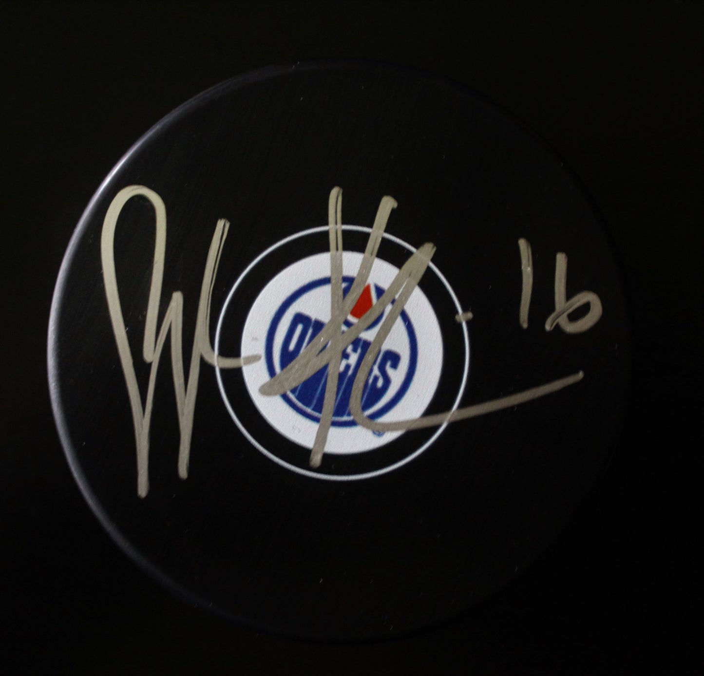 Jujhar Khaira Signed Edmonton Oilers Autograph Puck w/COA 2017
