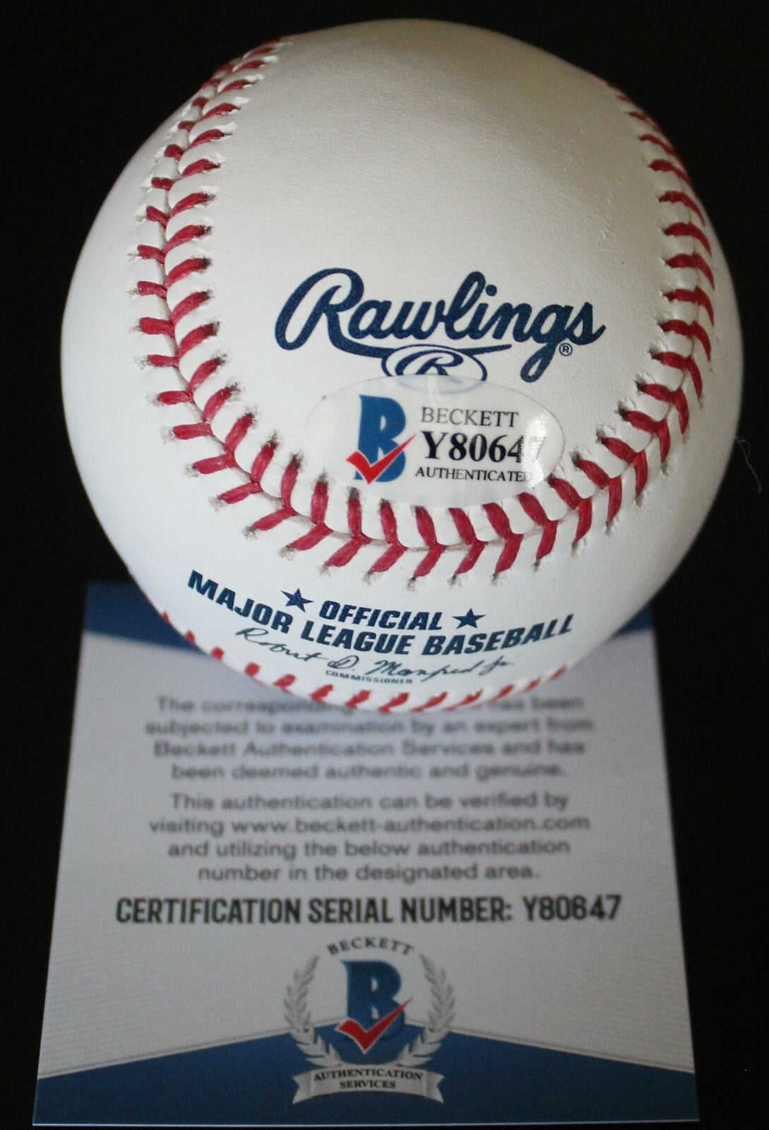 Seth Beer Arizona Diamondbacks Signed Major League Baseball w/Beckett COA Y80647