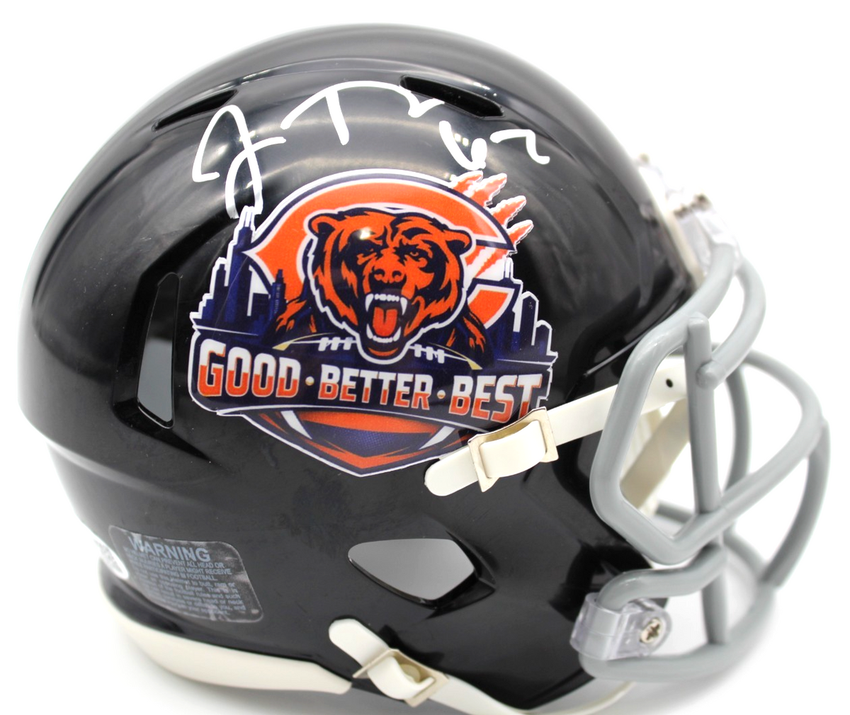 Joe Thuney Signed Chicago Bears Custom Mini Football Helmet w/JSA COA CR86546