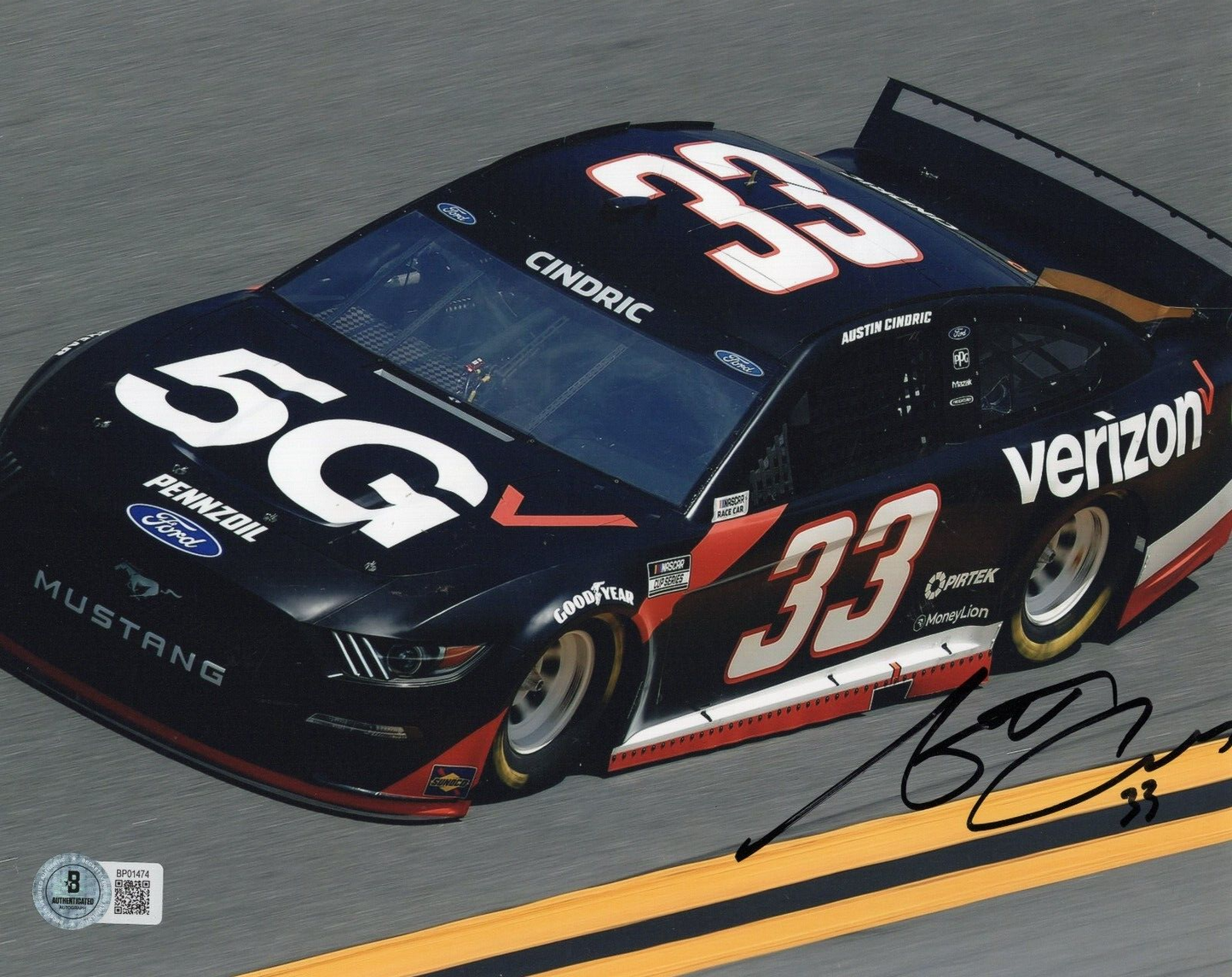 Austin Cindric Nascar Racing Driver Signed 8x10 Photo w/Beckett COA BP01474