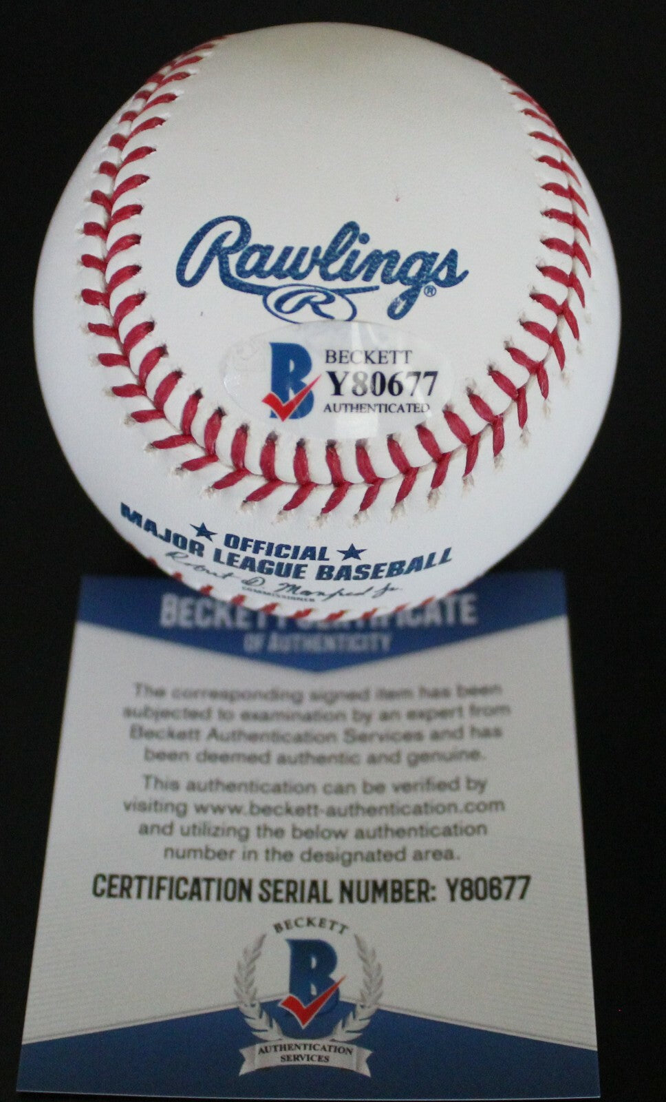 Cole Tucker Pittsburgh Pirates Signed Major League Baseball W/Beckett COA Y80677
