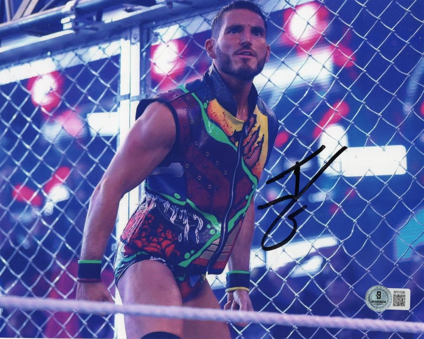 Johnny Gargano Wrestling WWE NXT Signed 8x10 Photo w/Beckett COA BP01596