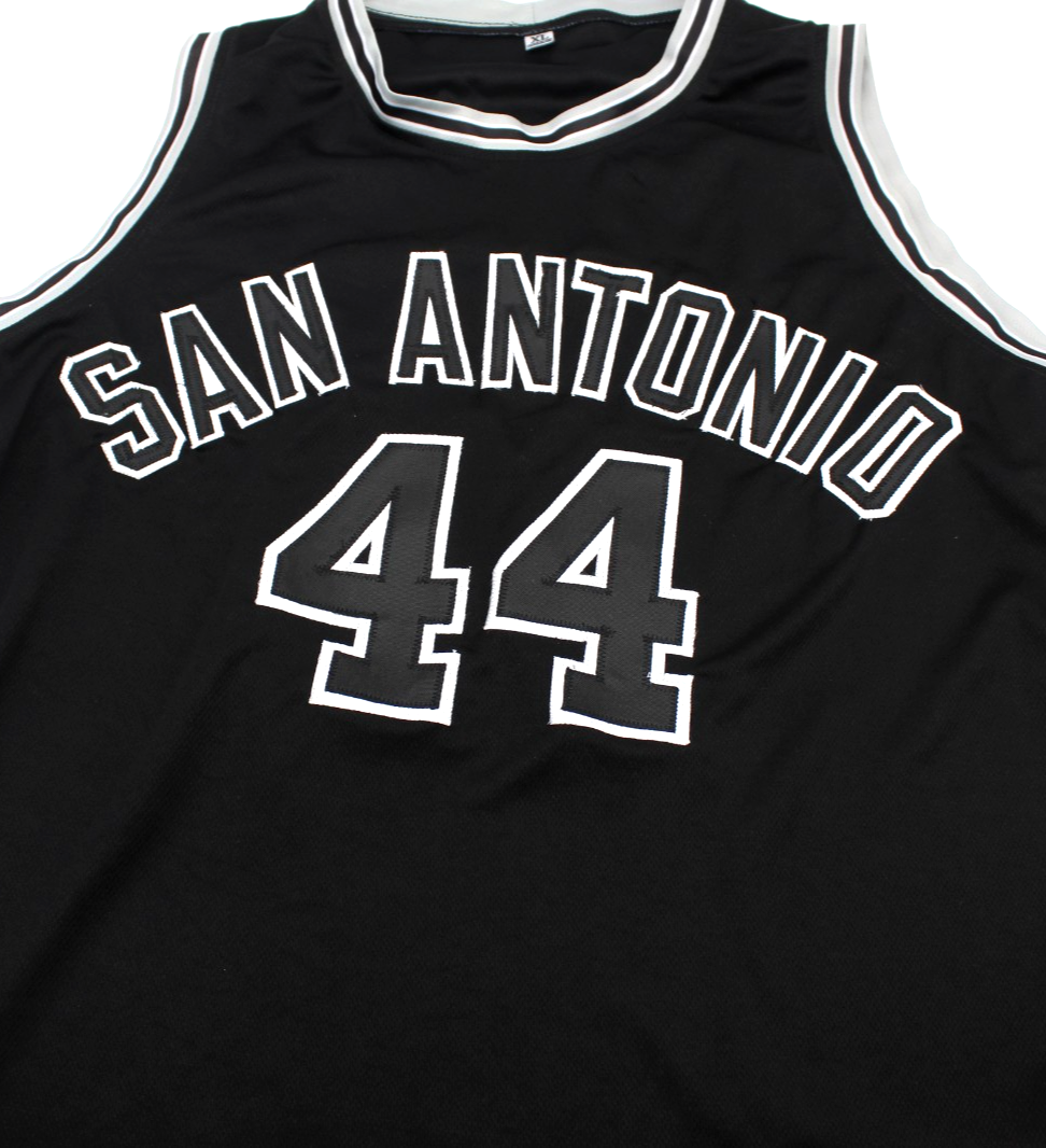 George Gervin Signed San Antonio Spurs Custom XL Jersey W/JSA COA