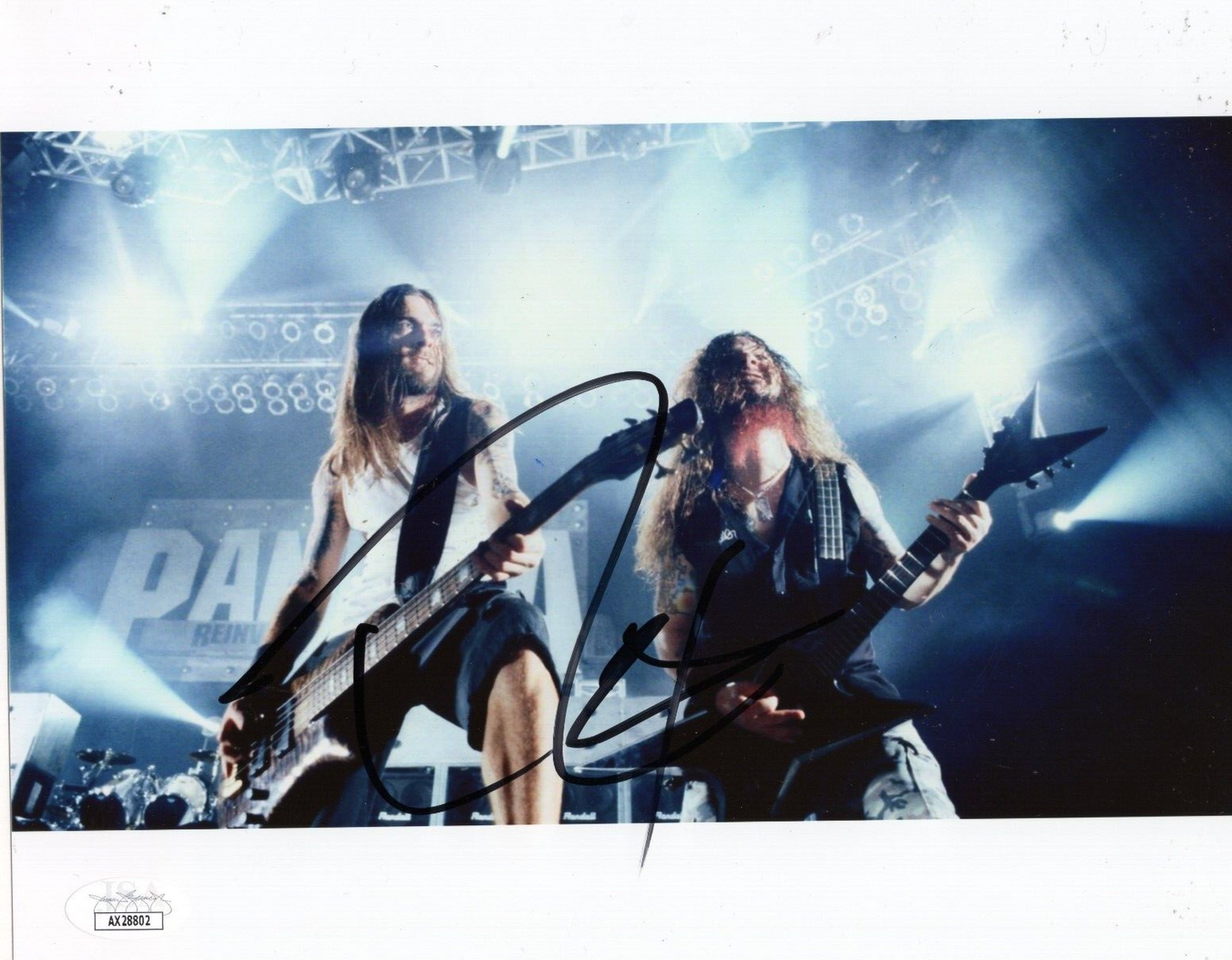 Rex Brown Pantera Band Heavy Metal Bassist Signed 8x10 Photo w/JSA COA AX28802