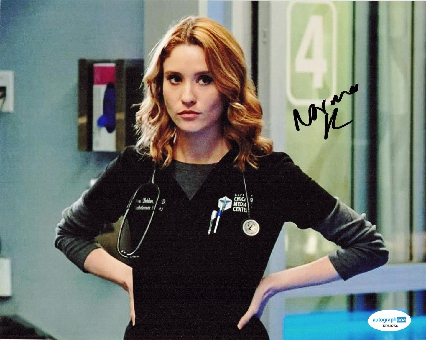 Norma Kuhling Chicago Med TV Show Ava Bekker Signed 8x10 Photo w/ACOA SD59756