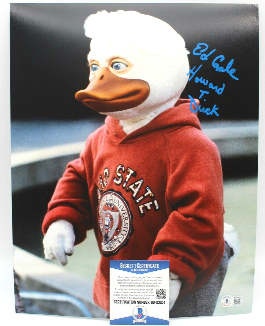 Ed Gale Signed Howard The Duck 11x14 Photo w/Beckett COA BD42824
