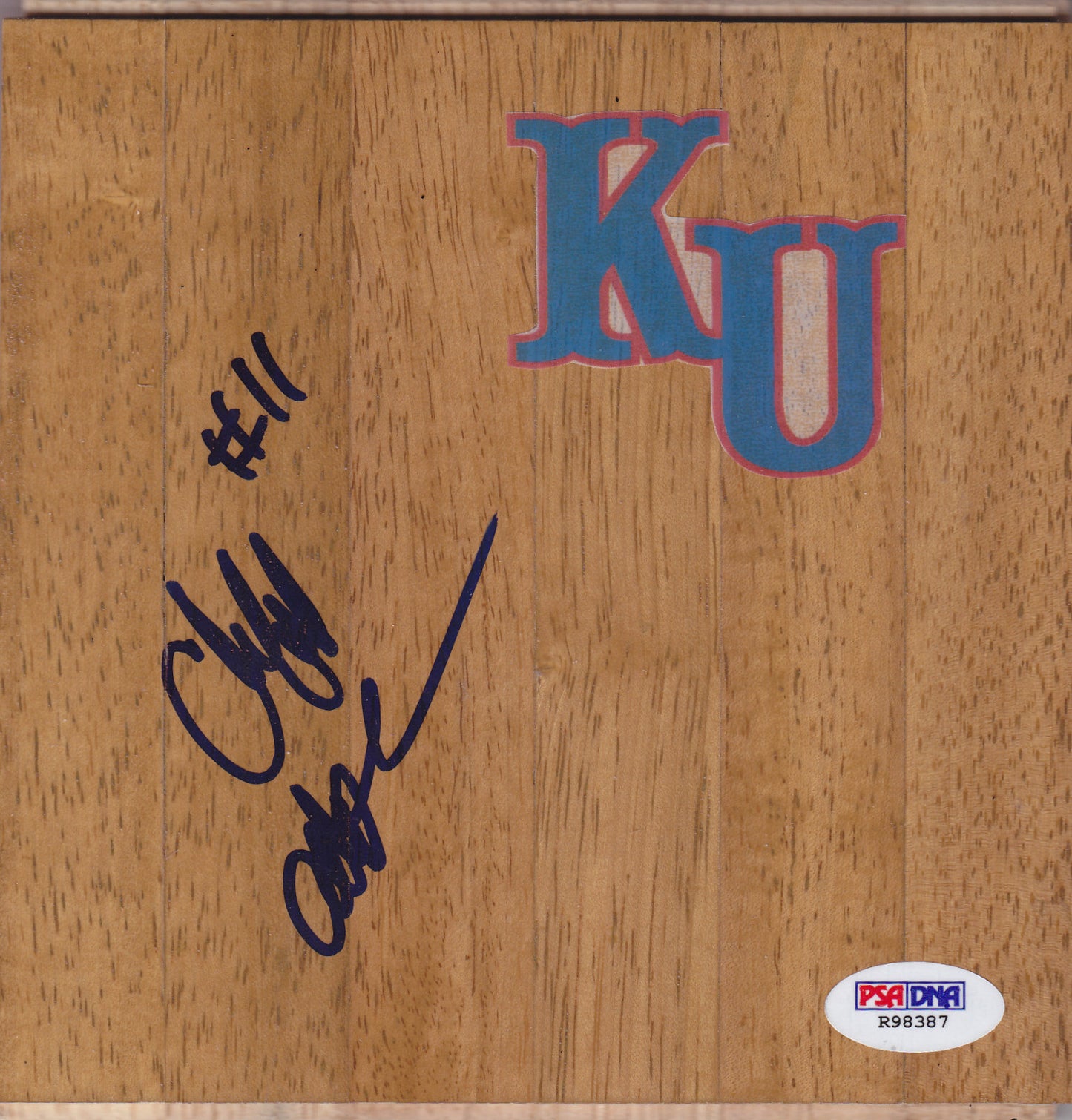 Cliff Alexander Signed Kansas Jayhawks Custom Floorboard w/PSA DNA