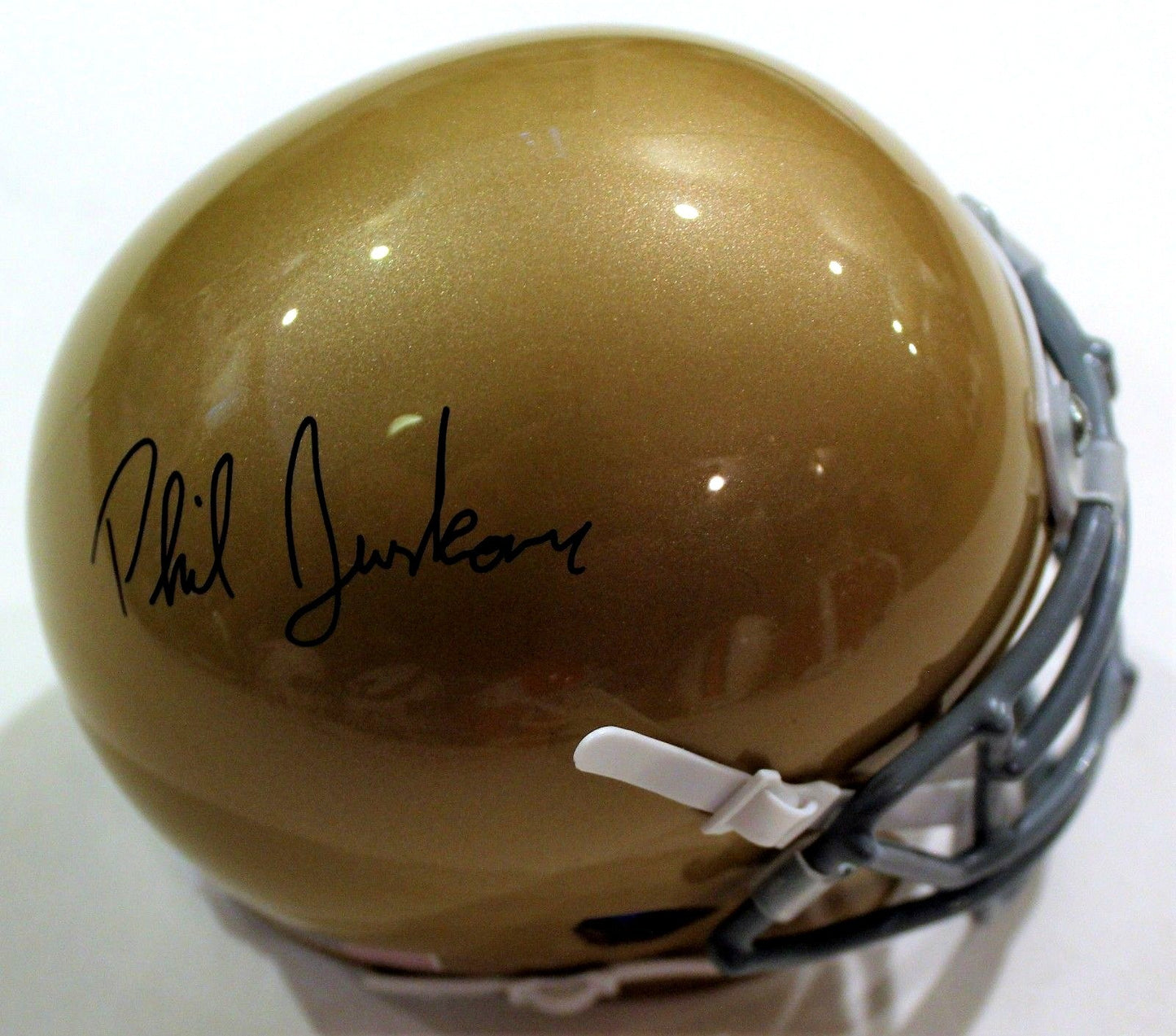Phil Jurkovec Signed Notre Dame Fighting Irish Mini Football Helmet w/COA 2018 C