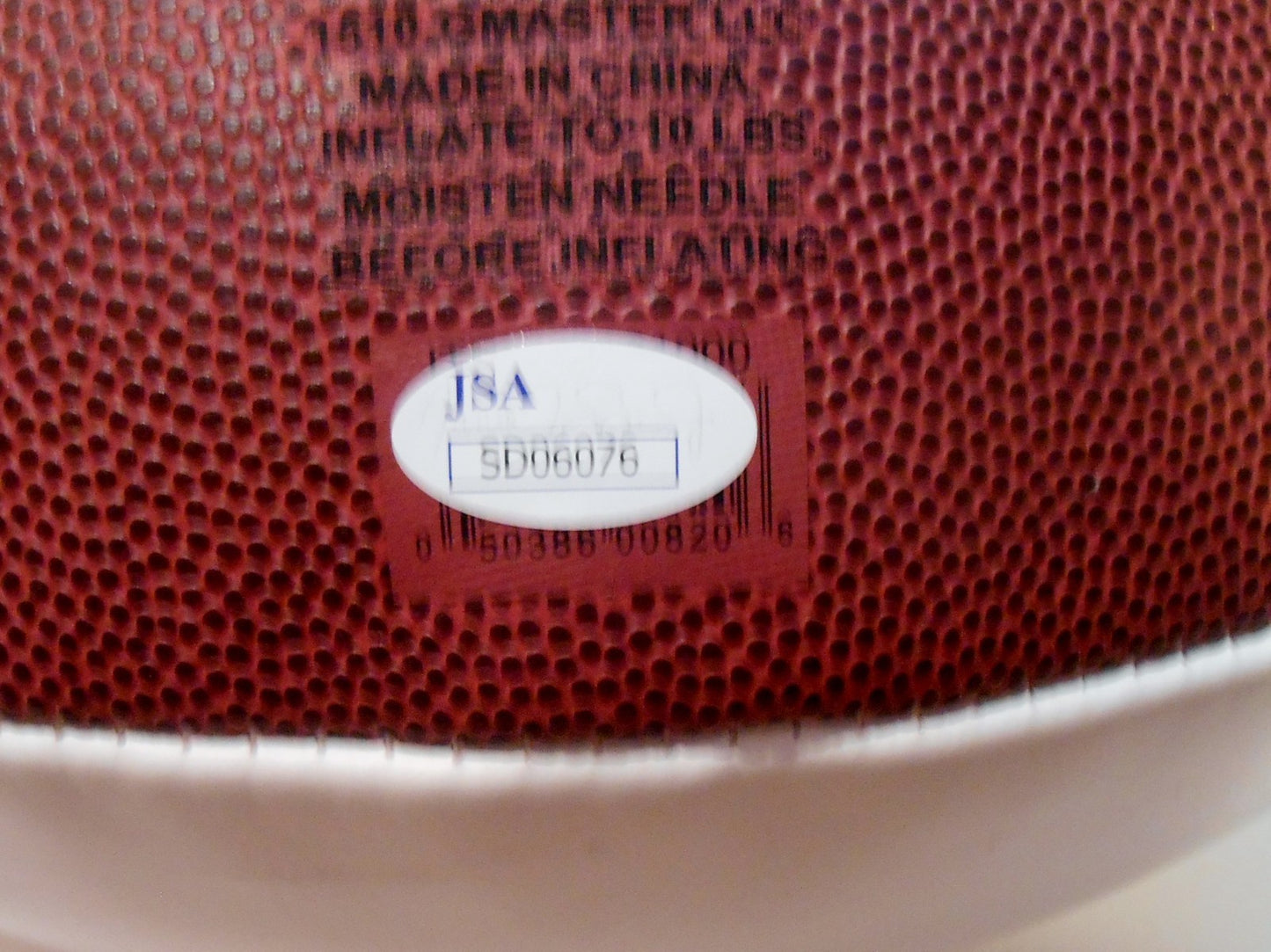 Noah Spence Signed Ohio State Buckeyes Logo Football w/JSA COA SD06076