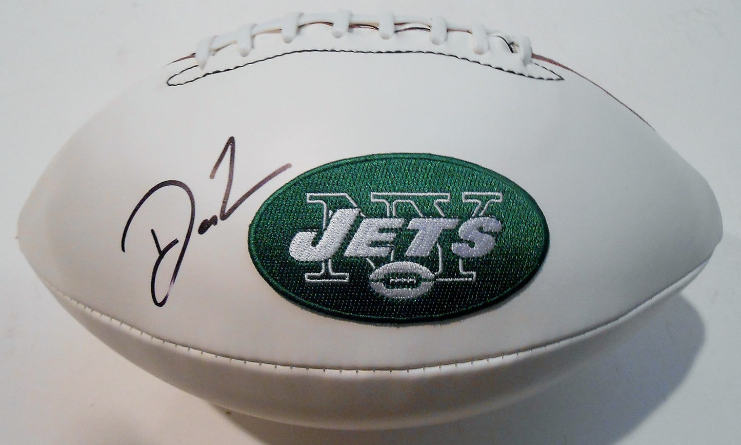 Darron Lee Signed New York Jets Full Size Football w/COA Ohio State #1