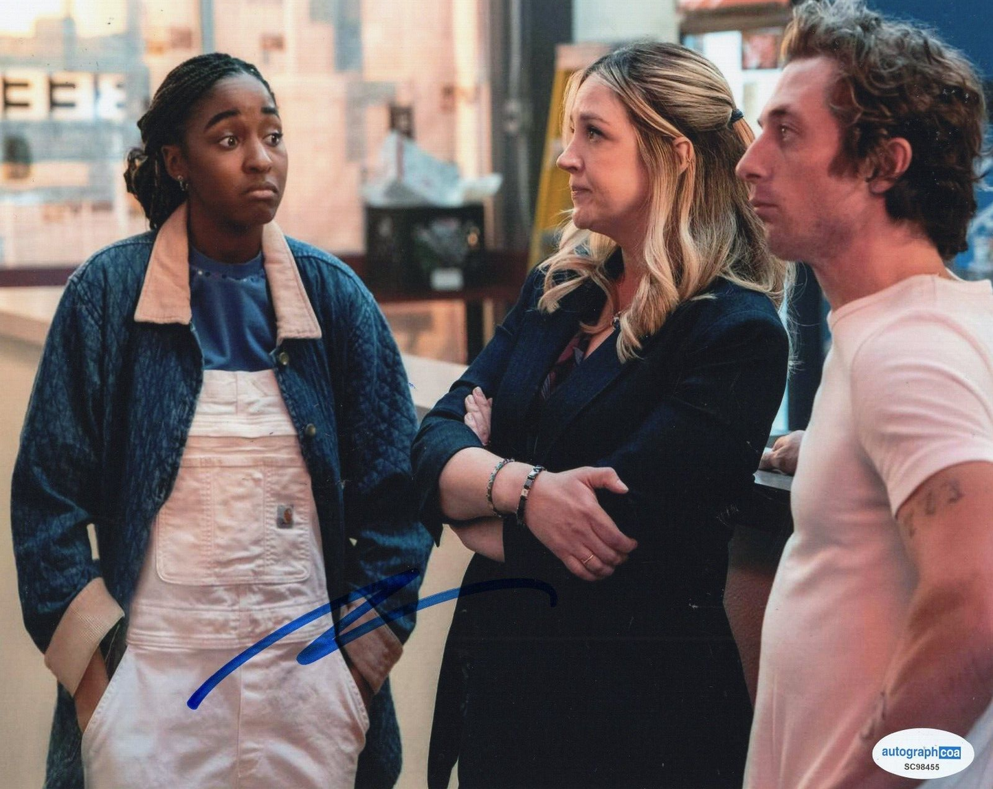 Jeremy Allen White The Bear Chef Carmy Carmen Signed 8x10 Photo w/ACOA SC98455