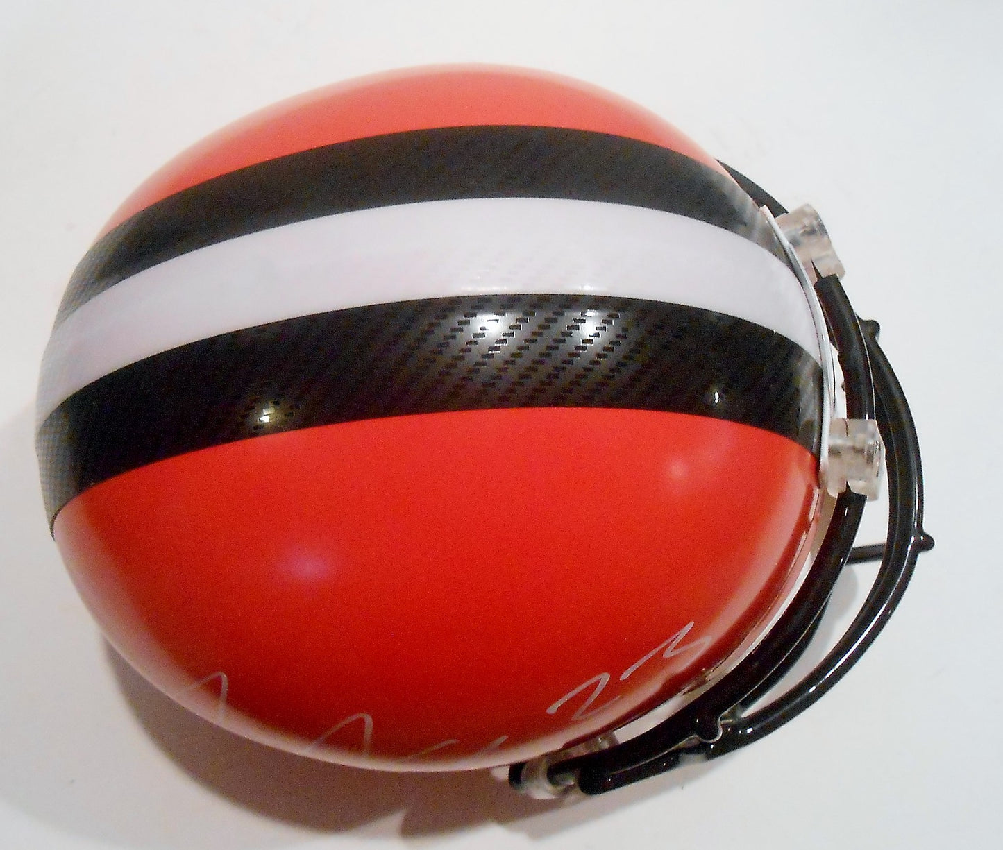 Joe Haden Signed Cleveland Browns F/S Football Helmet w/COA Full Size