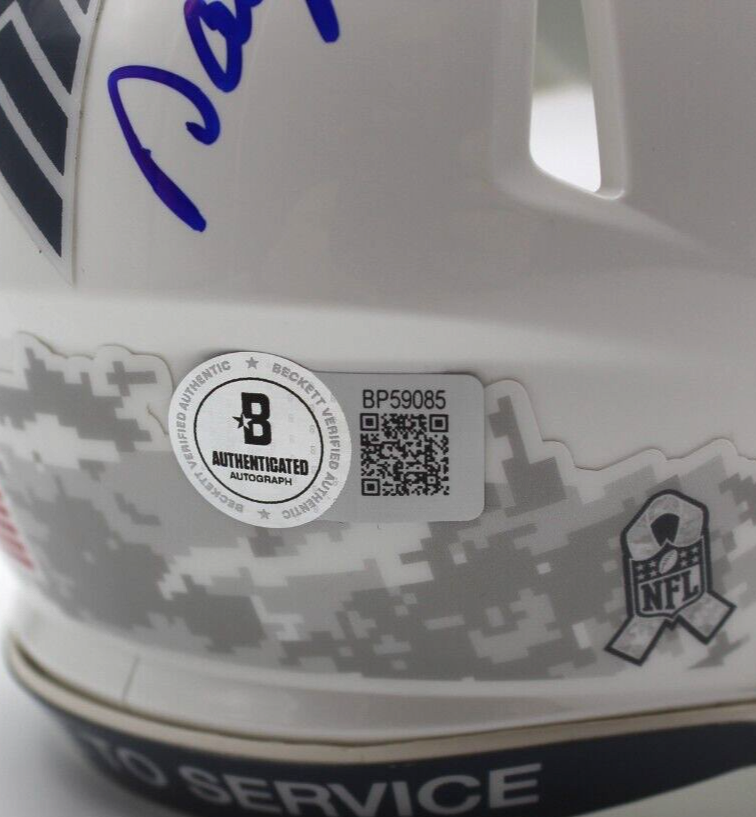 Daryl Johnston Signed Dallas Cowboys Mini Football Helmet w/Beckett COA BP59085