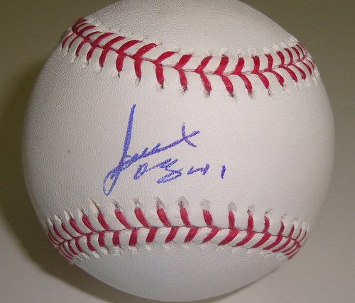 Alexi Ogando Signed Baseball w/COA Texas Rangers
