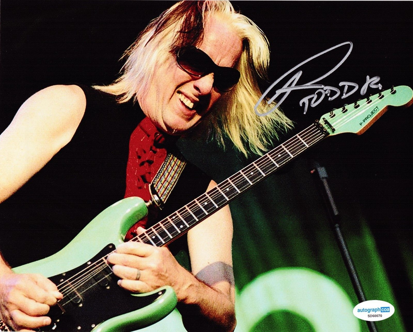 Todd Rundgren Rock N Roll Hello It's Me Signed 8x10 Photo w/ACOA SD60070