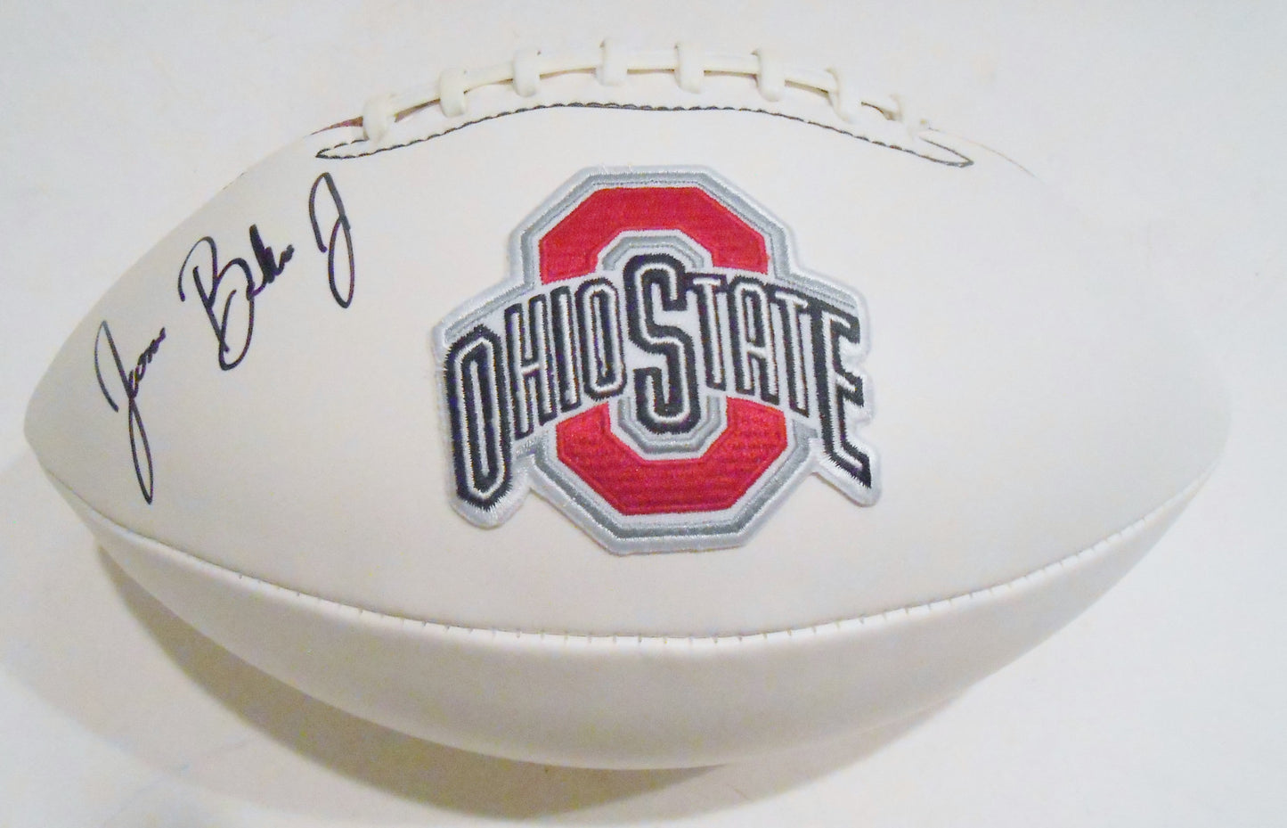Jerome Baker Signed Ohio State Buckeyes Logo Football w/COA