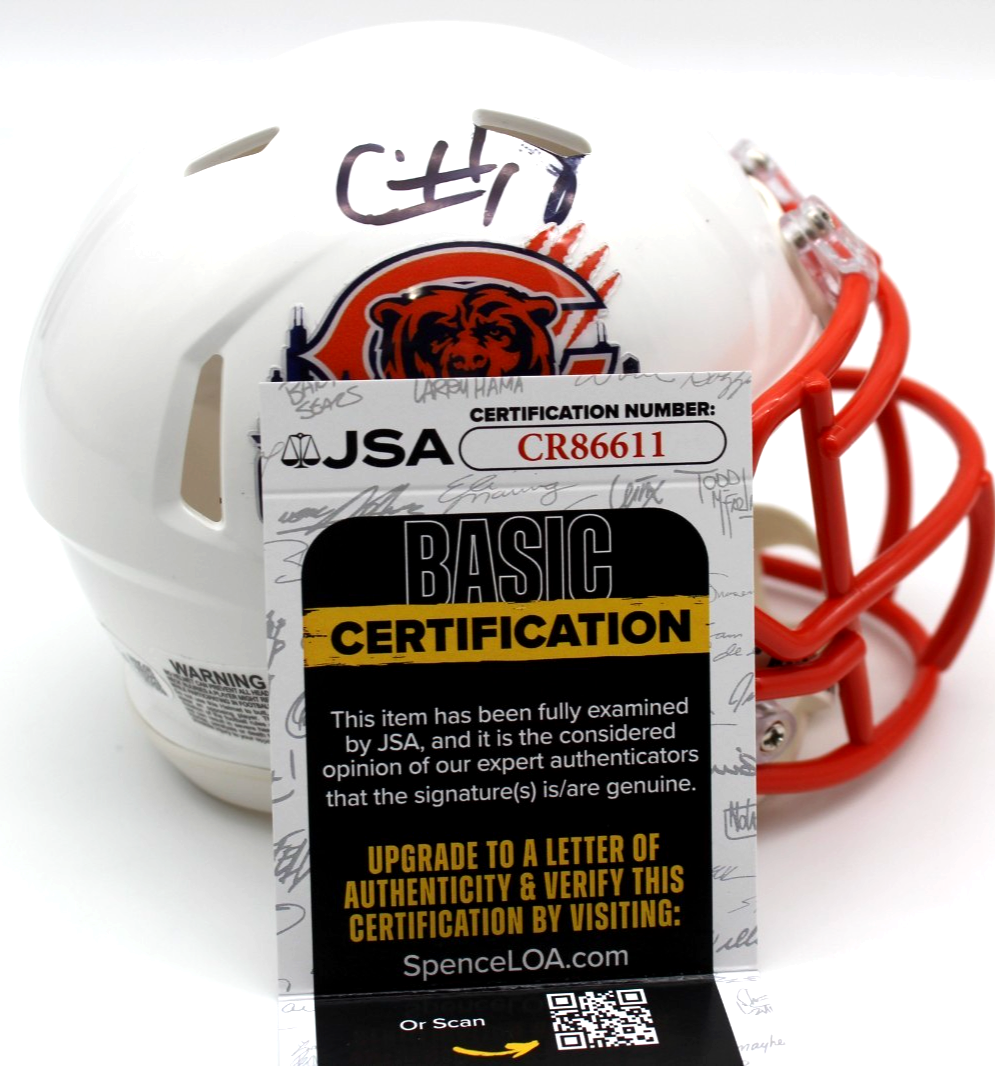 Caleb Williams Signed Chicago Bears Custom Mini Helmet w/JSA COA CR86611