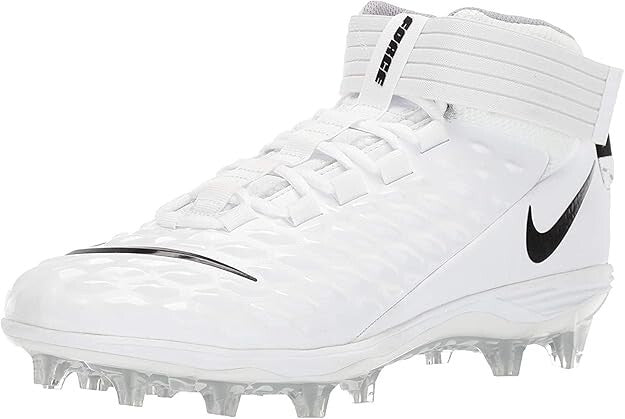 Size 10 Nike Force Savage Pro 2 White Football Cleats AH4000-100 Men’s Brand New