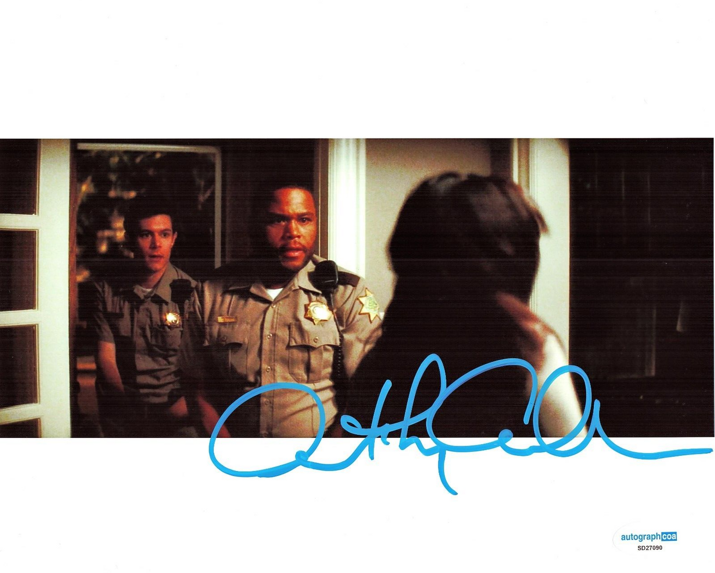 Anthony Anderson Signed 8x10 Photo Scream 4 Deputy Perkins w/ACOA SD27090