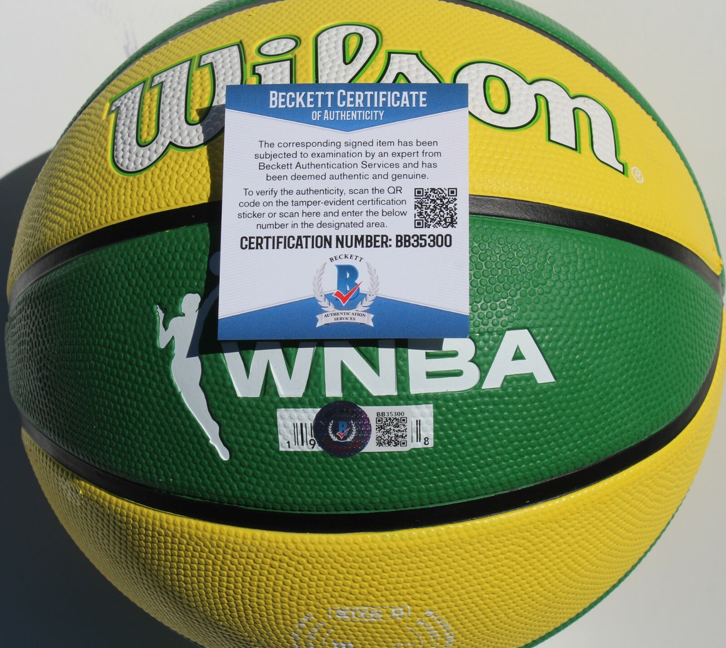 Katie Lou Samuelson Signed Seattle Storm Logo Basketball w/Beckett COA BB35300