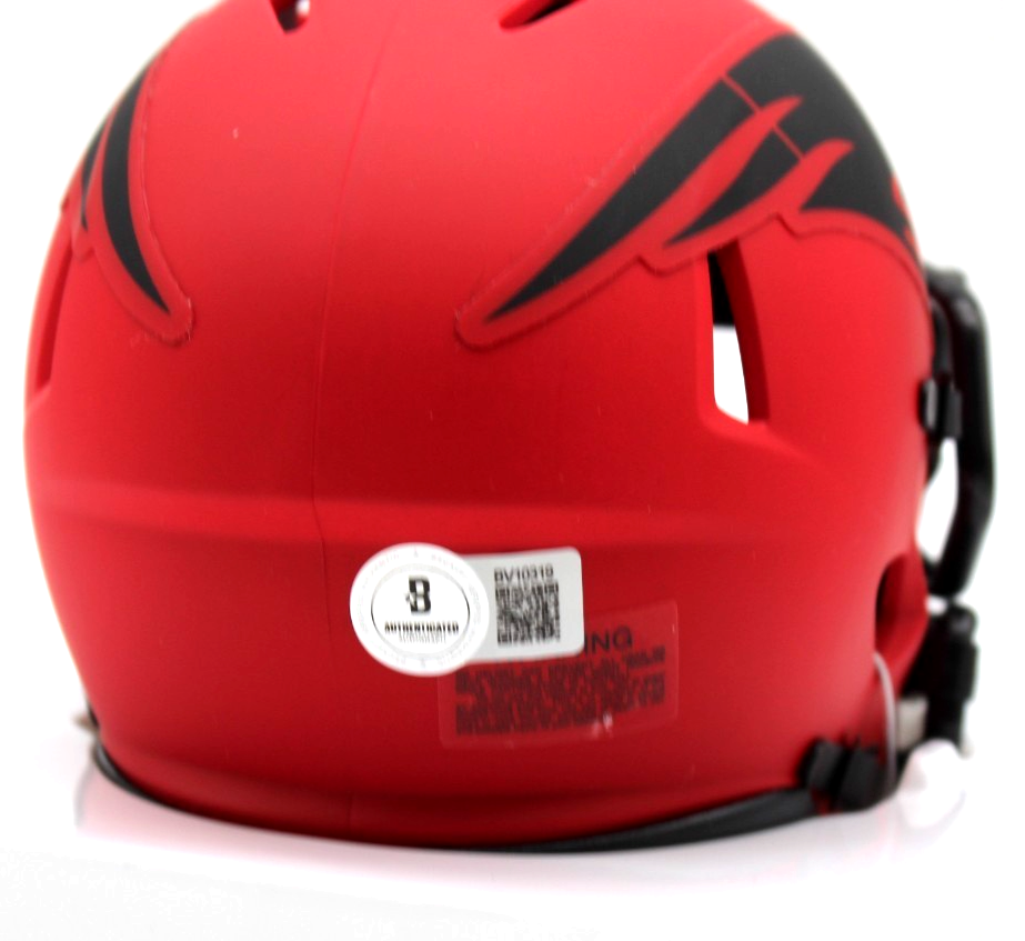 Rob Gronkowski Signed Patriots Rave Mini Football Helmet w/Beckett BV10319