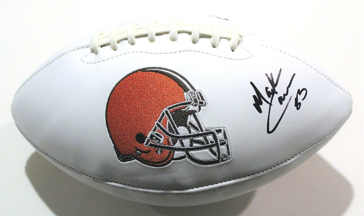 Mark Carrier Cleveland Browns Signed Full Size Logo Football W/COA