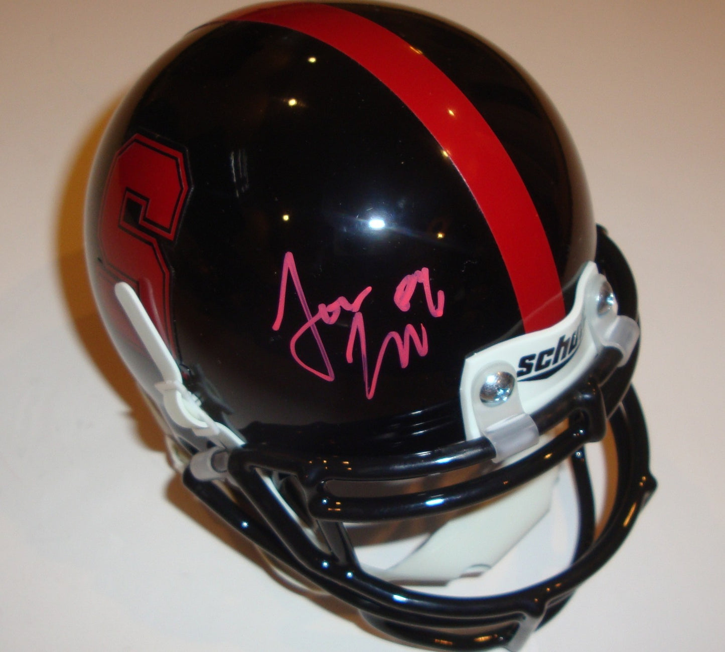 Josh Nunes Signed Stanford Cardinals Mini Helmet w/COA 2012 Stepfan Taylor
