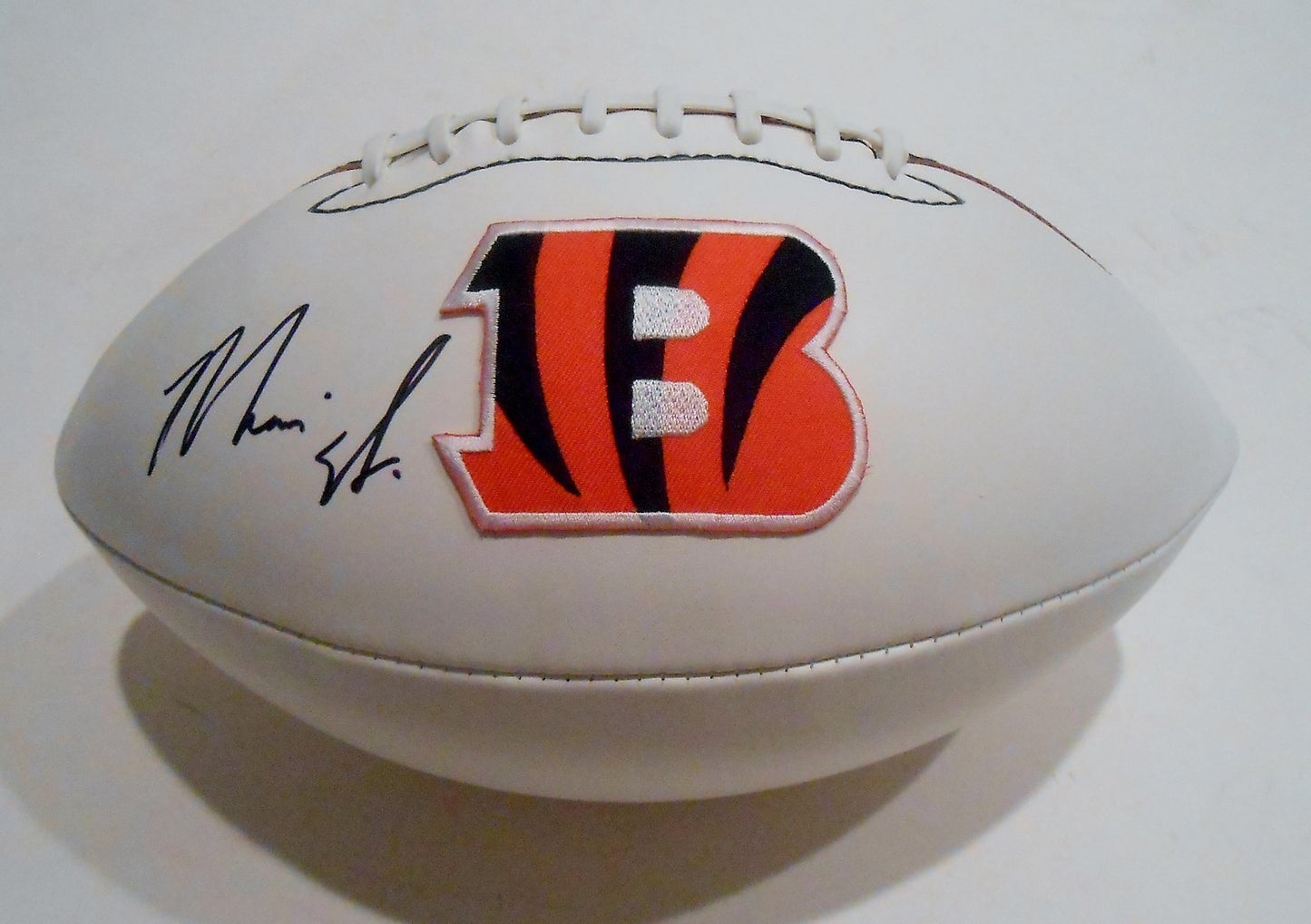 Mario Alford Signed Cincinnati Bengals Logo Football w/COA 2015 NFL Draft