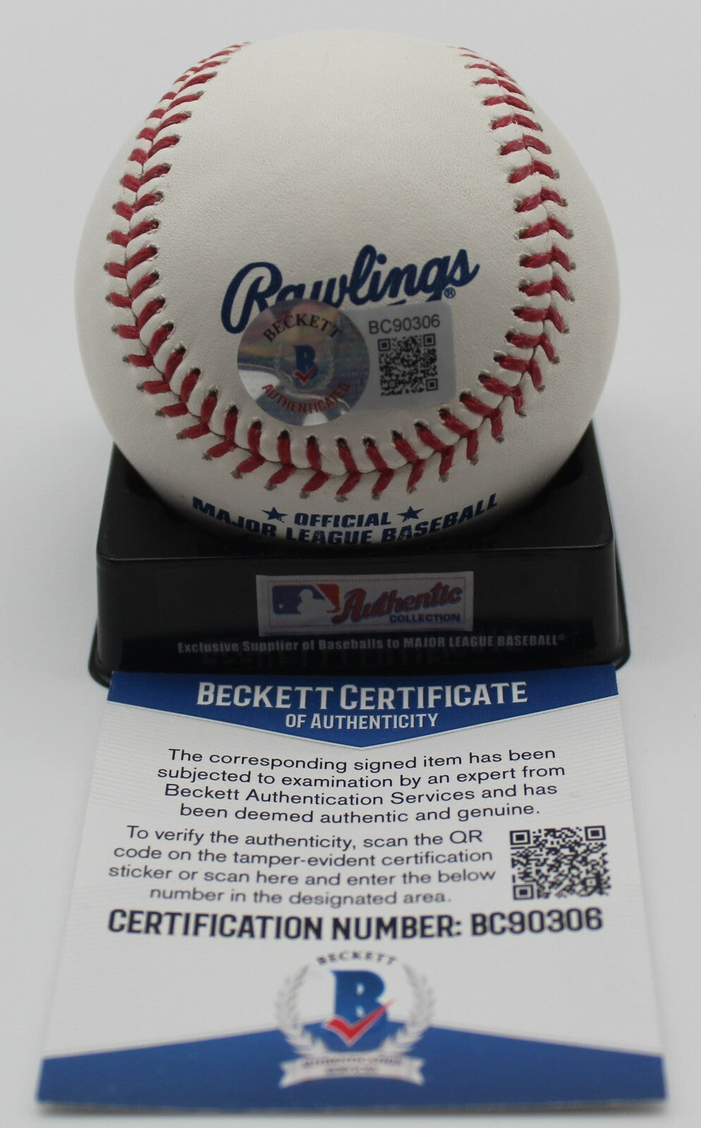 Cristian Hernandez Signed Official MLB Baseball w/Beckett COA BC90306 Cubs
