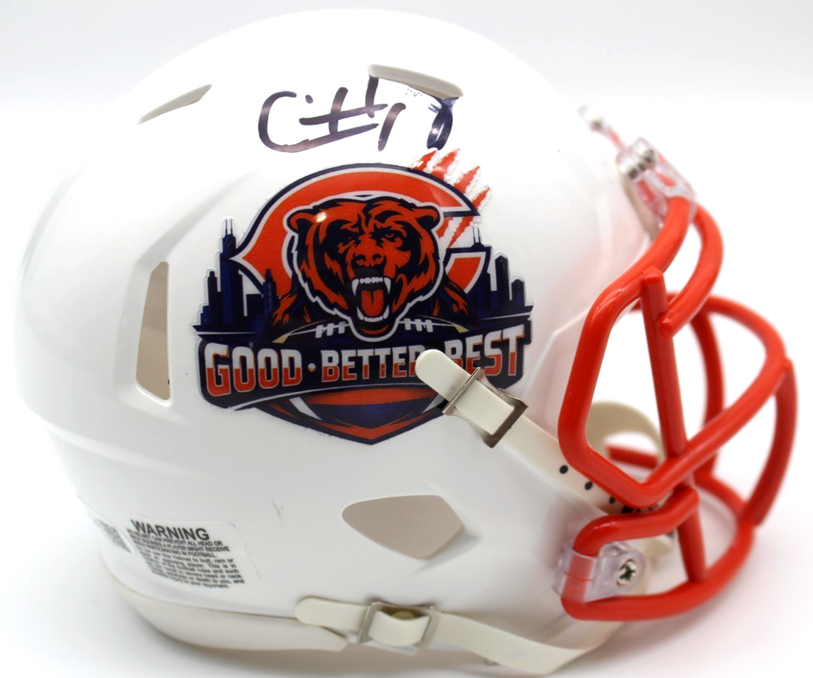 Caleb Williams Signed Chicago Bears Custom Mini Helmet w/JSA COA CR86611
