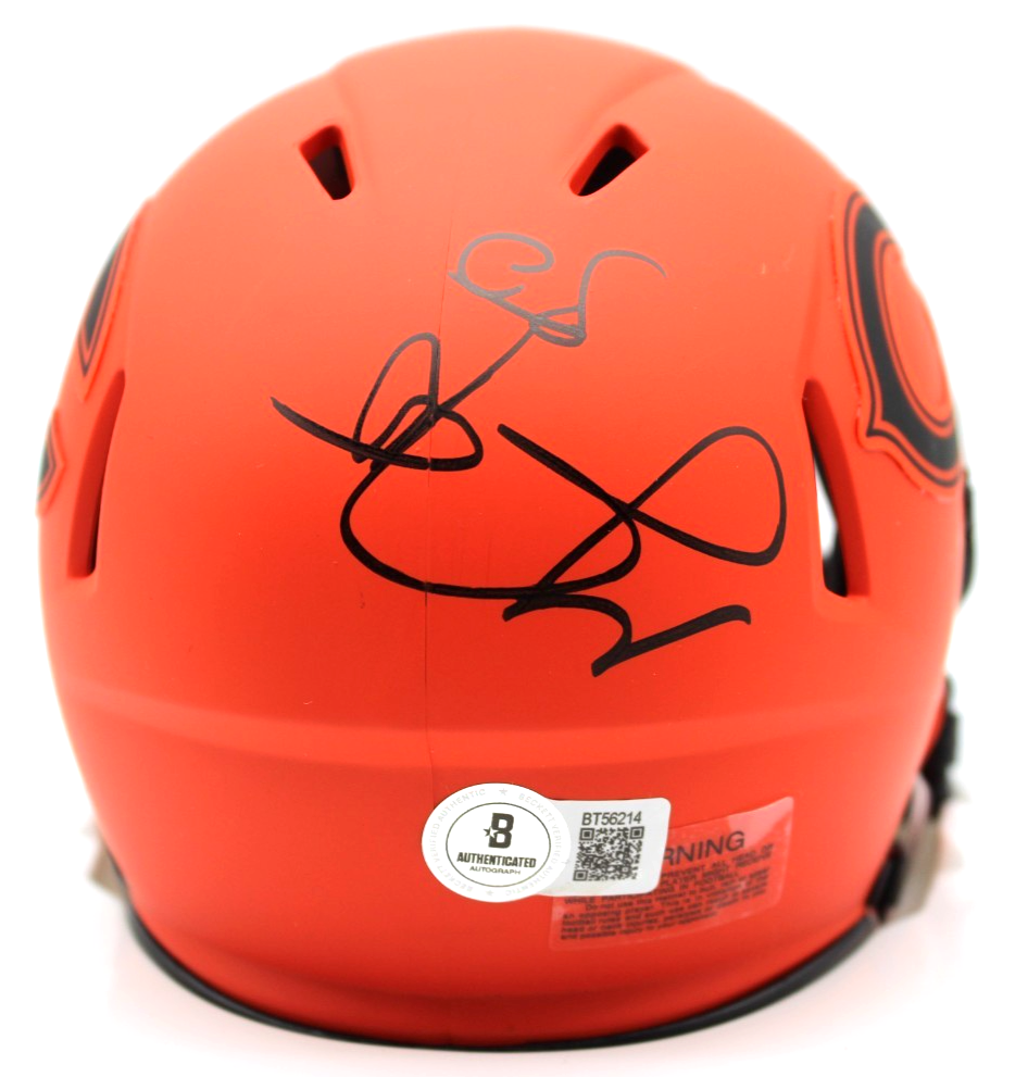 Grady Jarrett Signed Chicago Bears Rave Mini Football Helmet w/Beckett BT56214