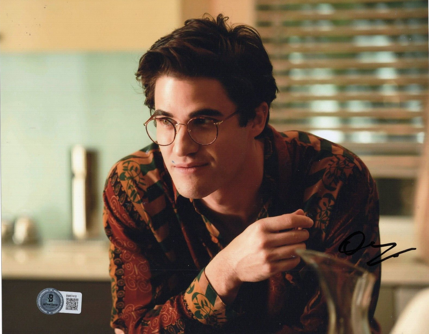Darren Criss Glee TV Show Blaine Signed 8x10 Photo w/Beckett COA BM87418
