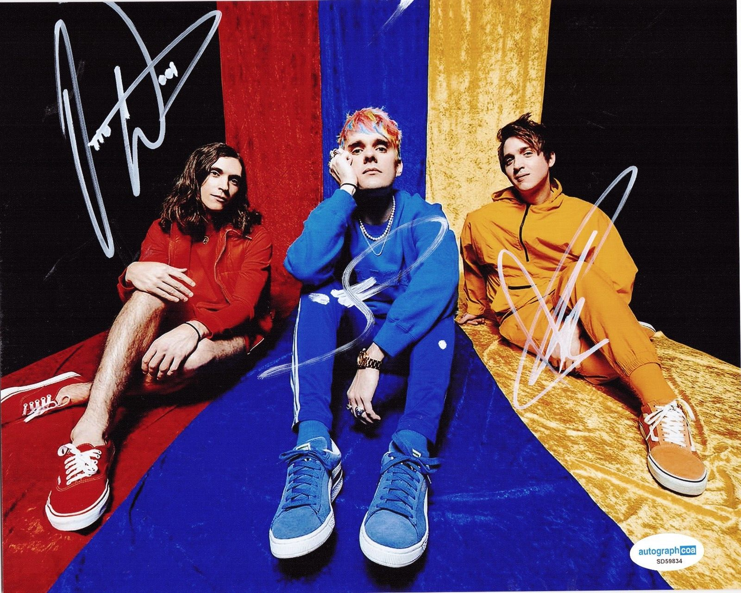 Waterparks Group Signed 8x10 Photo w/ACOA SD59834 Otto Wood Awsten Knight Geoff