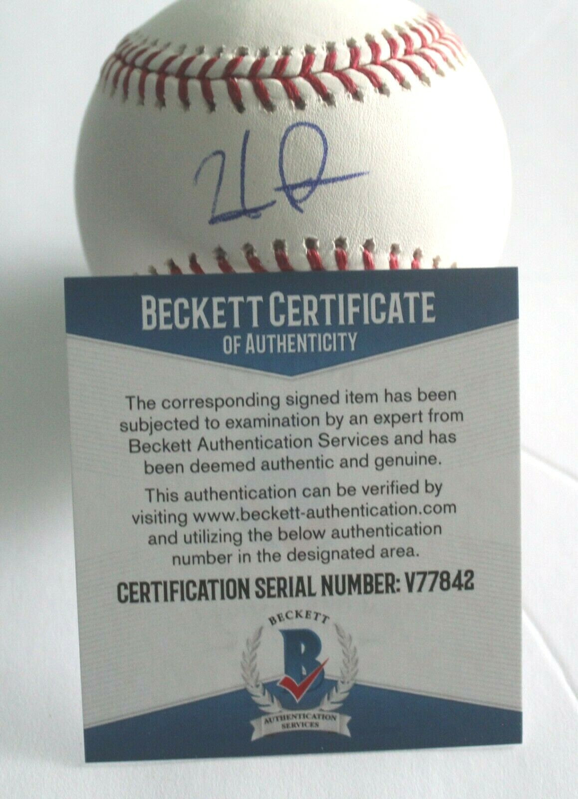 Hudson Potts Signed Official Major League Baseball Padres W/Beckett COA V77842