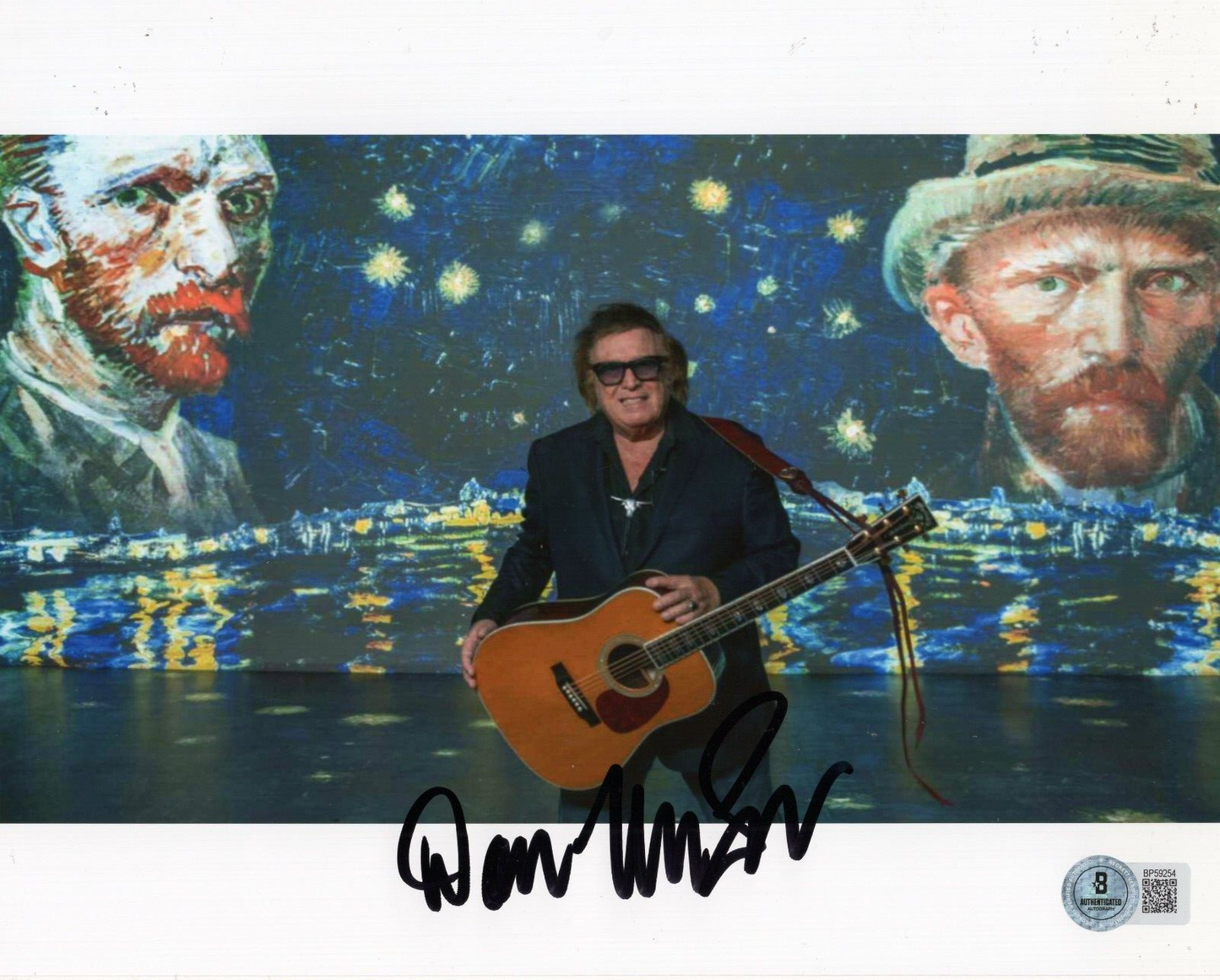 Don McLean Rock n Roll American Pie Signed 8x10 Photo w/Beckett COA BP59254