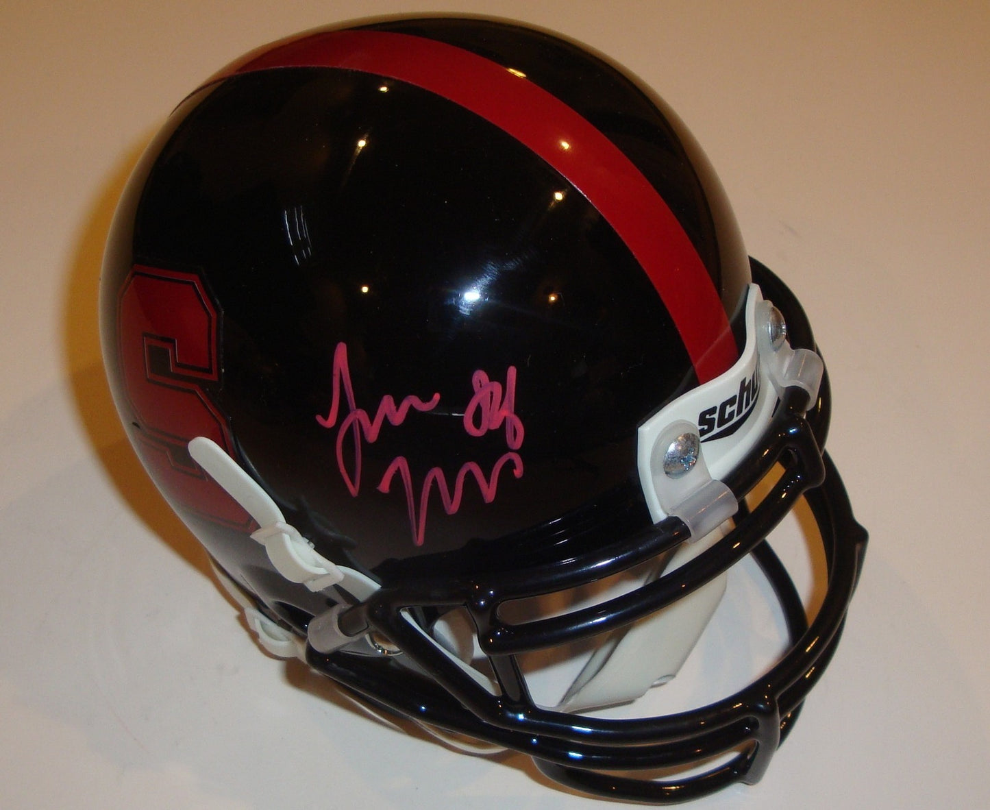 Josh Nunes Signed Stanford Cardinals Mini Helmet w/COA 2012 Stepfan Taylor #1
