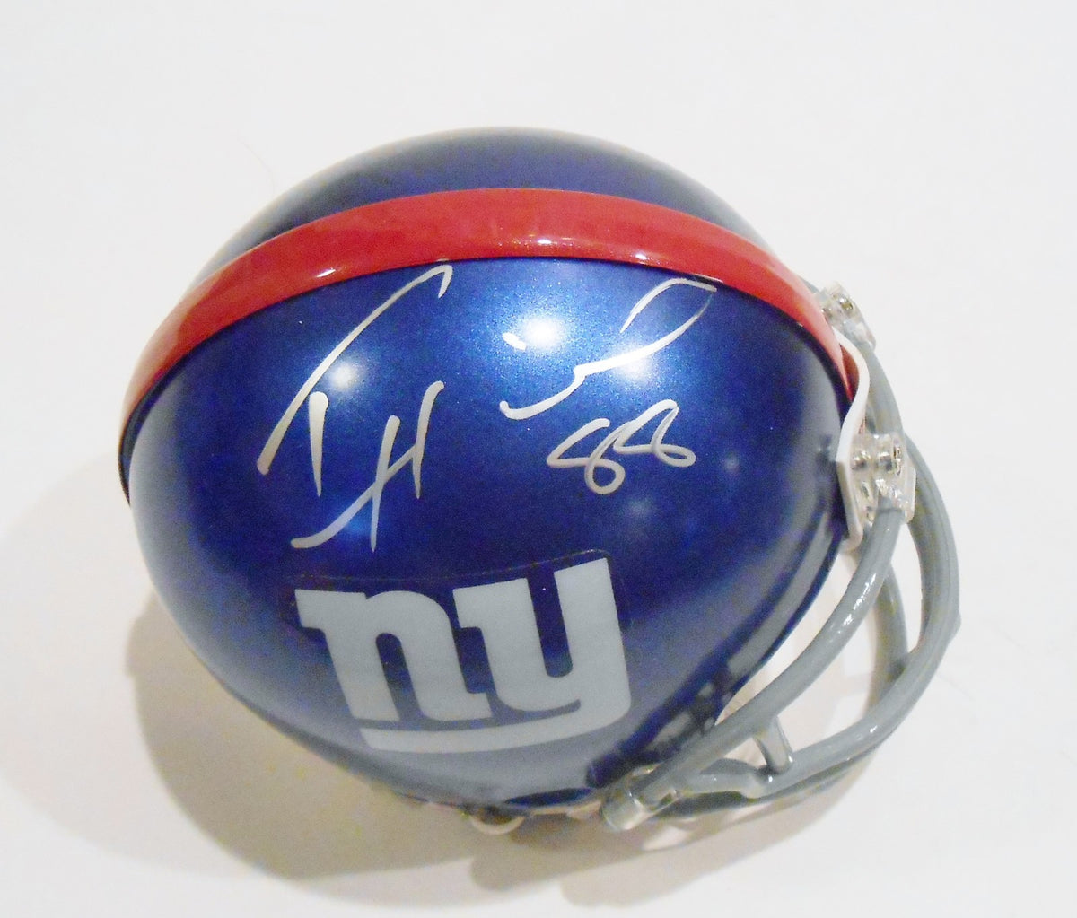Ike Hilliard Signed New York Giants Mini Football Helmet w/COA