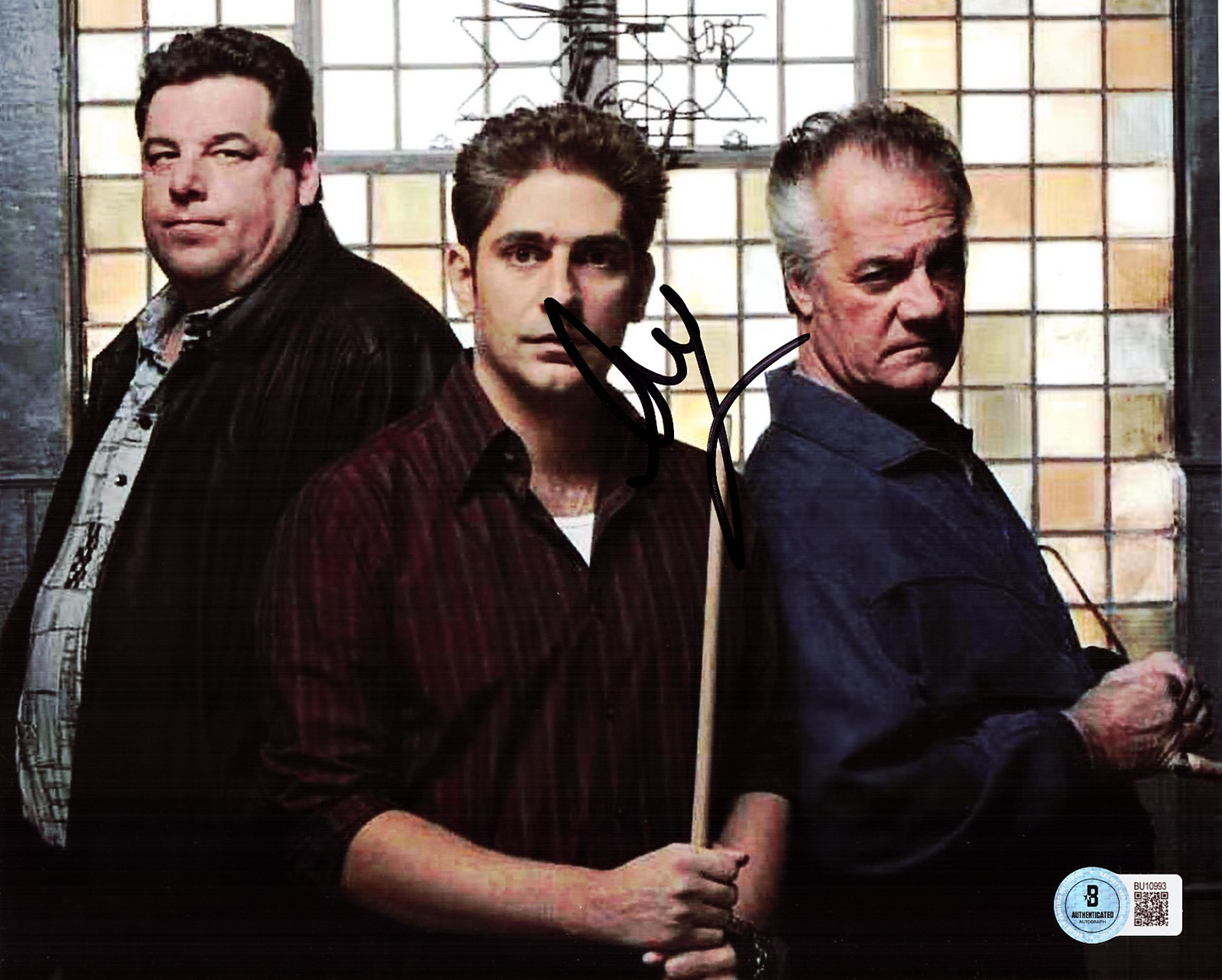 Steve Schirripa Signed Sopranos Bobby Baccala 8x10 Photo w/Beckett COA BU10993
