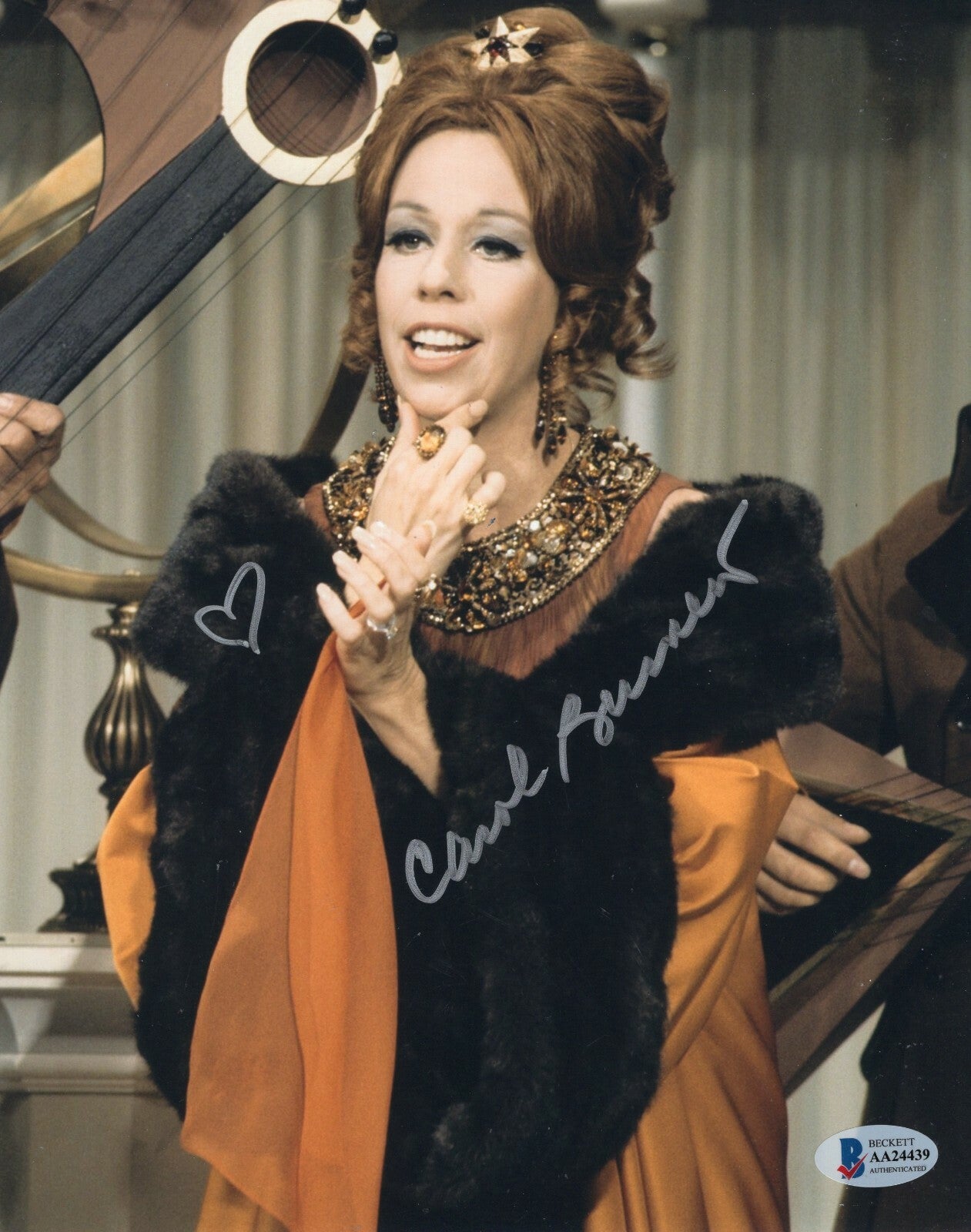 Carol Burnett Show Annie Signed 8x10 Photo w/Beckett COA AA24439 BAS