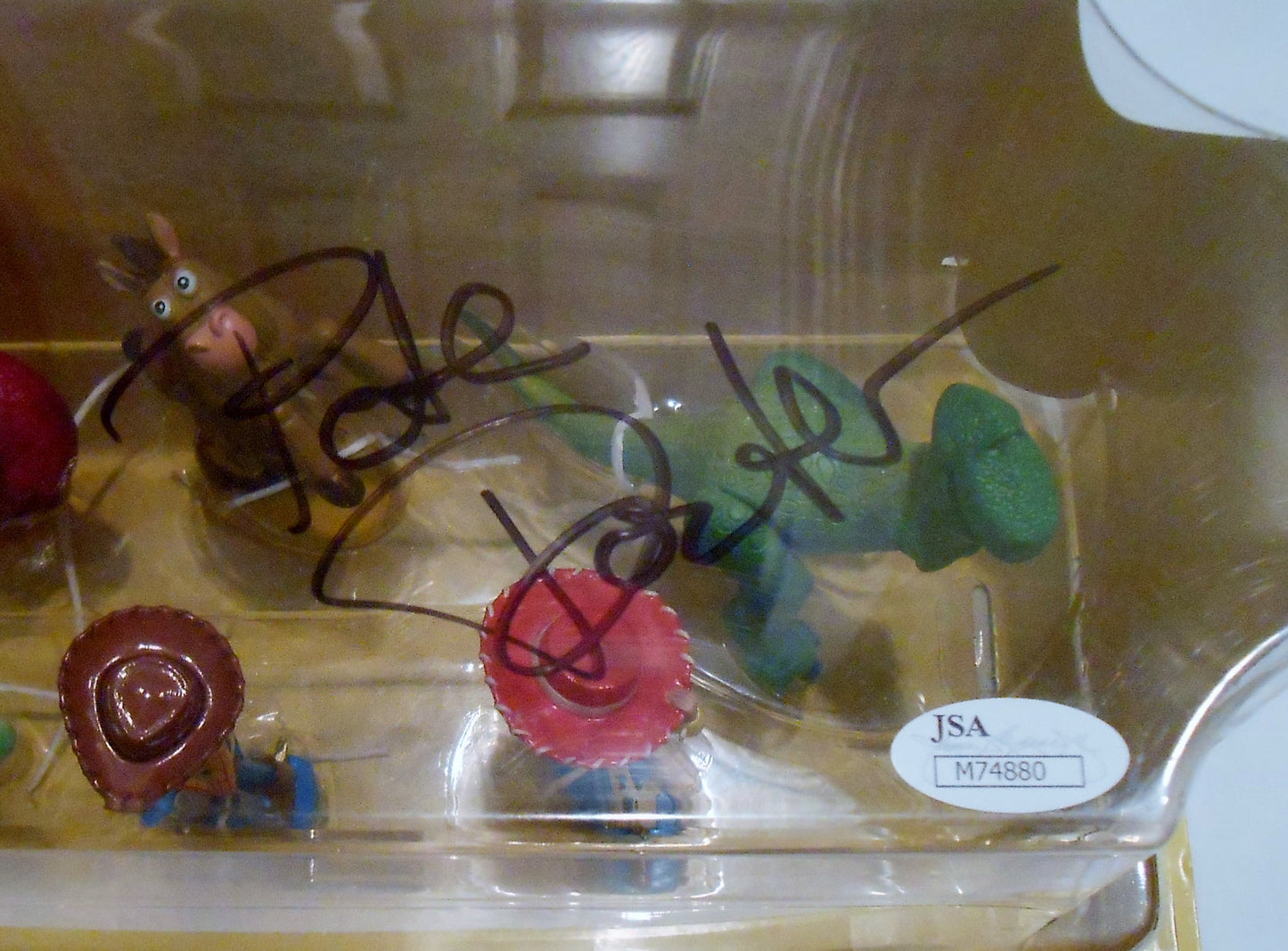 Pete Docter Signed Figurine Playset w/JSA COA Toy Story M74880
