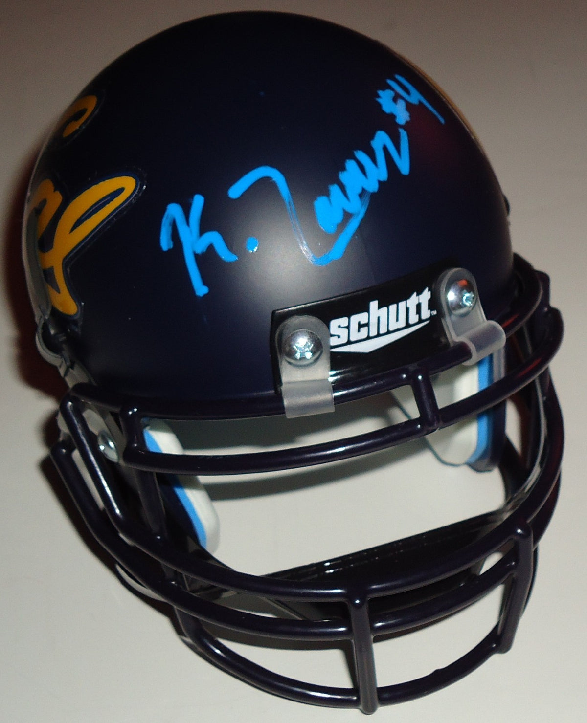 Kenny Lawler Jr signed California Golden Bears mini football helmet w/coa #3