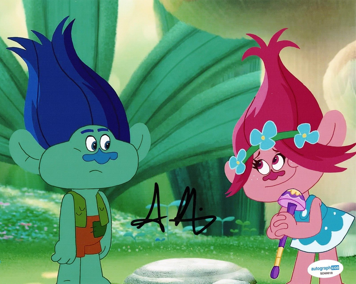 Skylar Astin Trollstopia TV Show Branch Trolls Signed 8x10 Photo w/ACOA SD60018