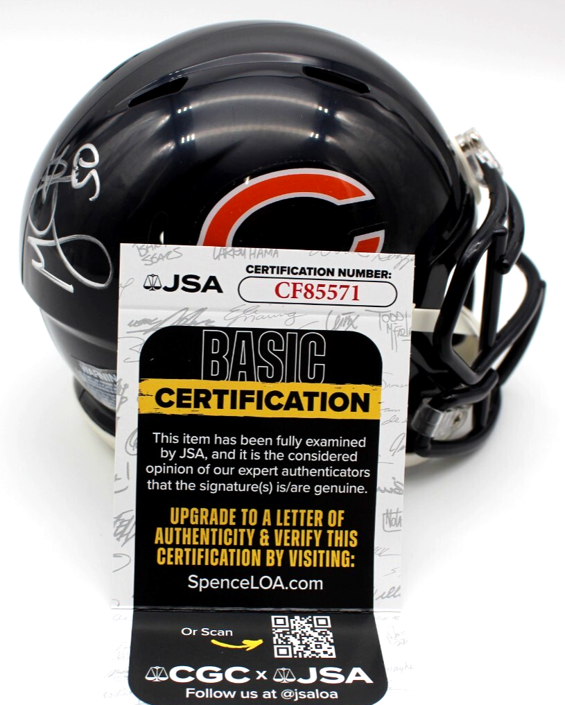 Grady Jarrett Signed Chicago Bears Mini Football Helmet w/JSA COA CF85571