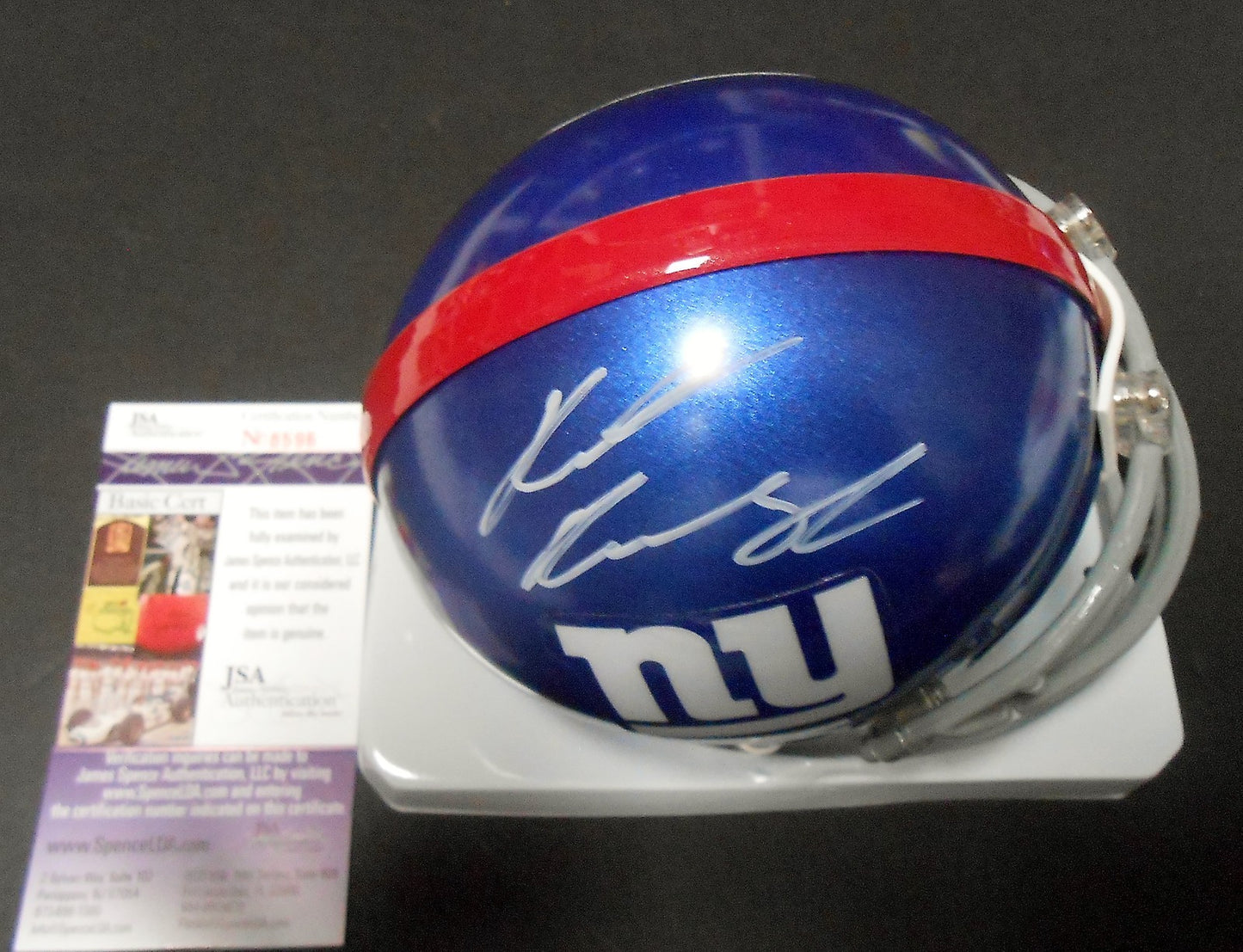 Rueben Randle Signed New York Giants Mini Football Helmet w/JSA COA