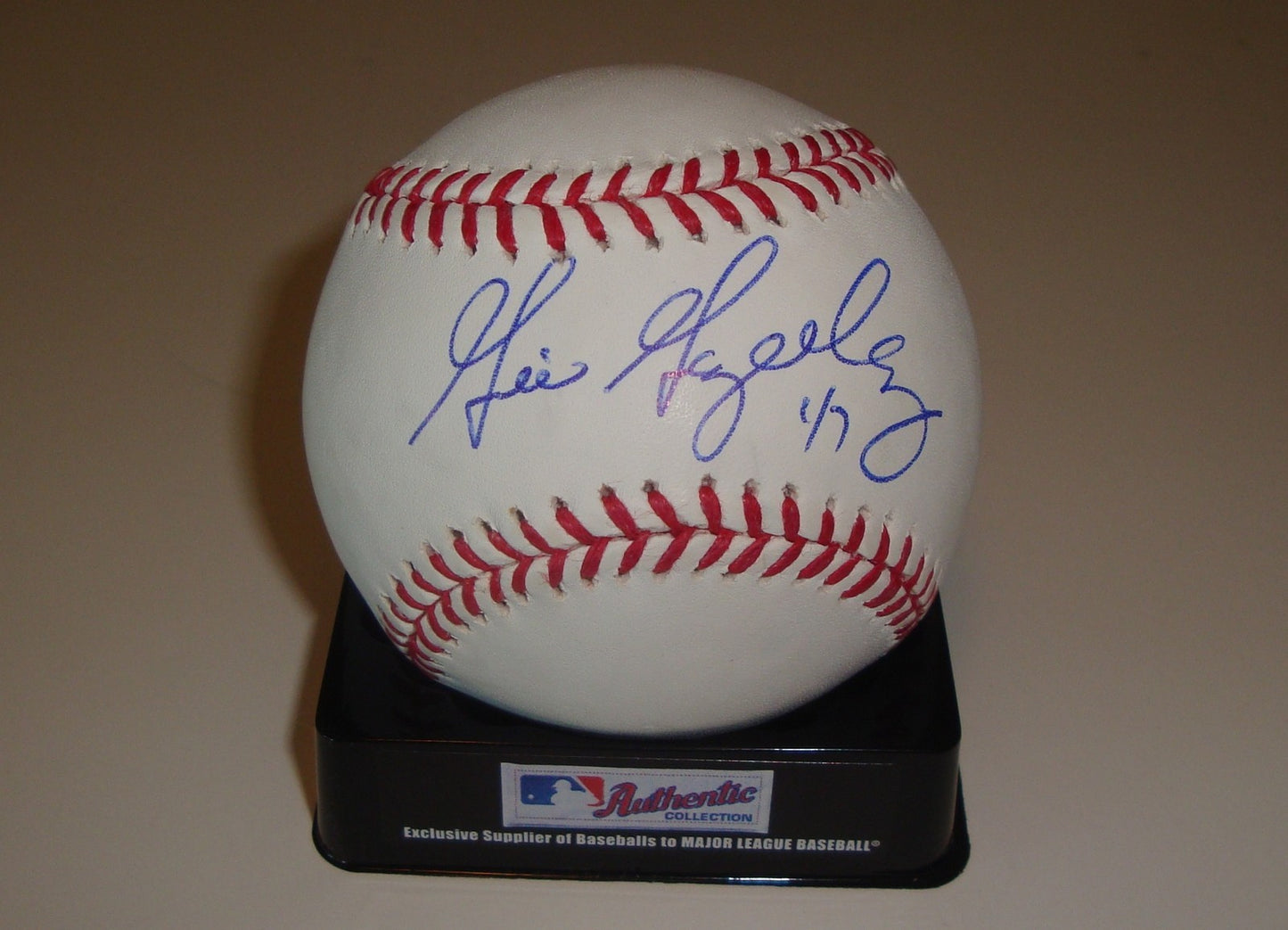 Gio Gonzalez Signed Official Major League Game Baseball w/COA Nationals #1