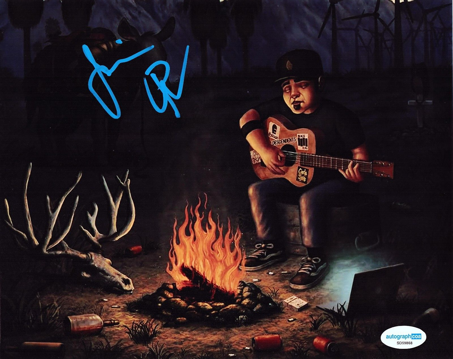 Jim Lindberg Pennywise American Punk Rock Signed 8x10 Photo w/ACOA SD59868